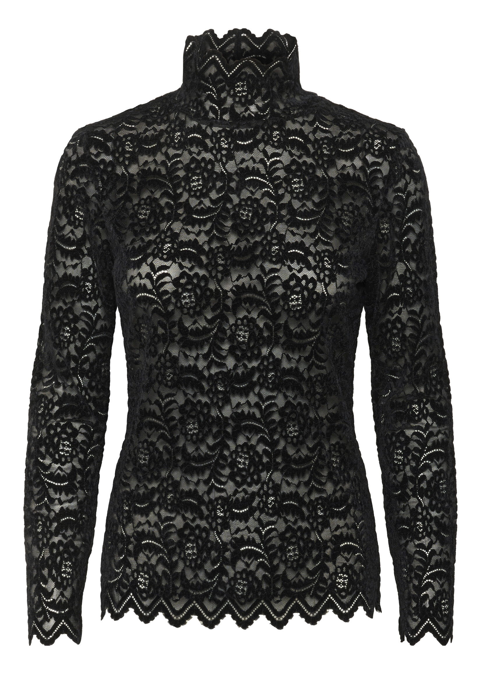 Soaked In Luxury Soaked, SLSable Mockneck Tee, Black, Size: