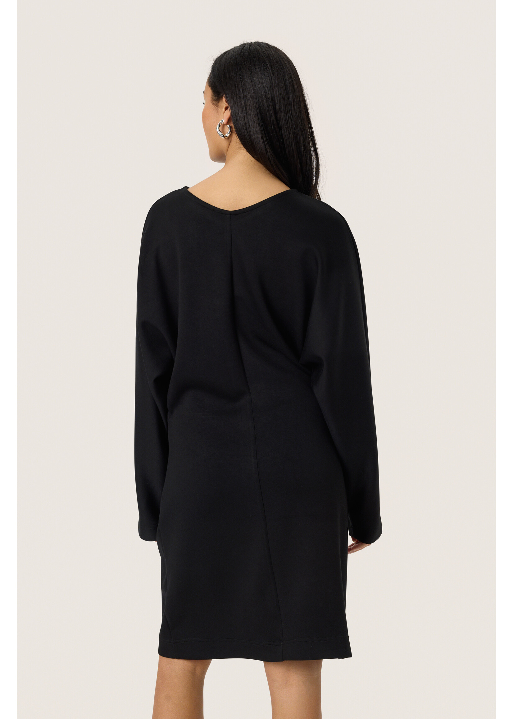 Soaked In Luxury Soaked, SLMarigold Bat Dress, Black, Size: