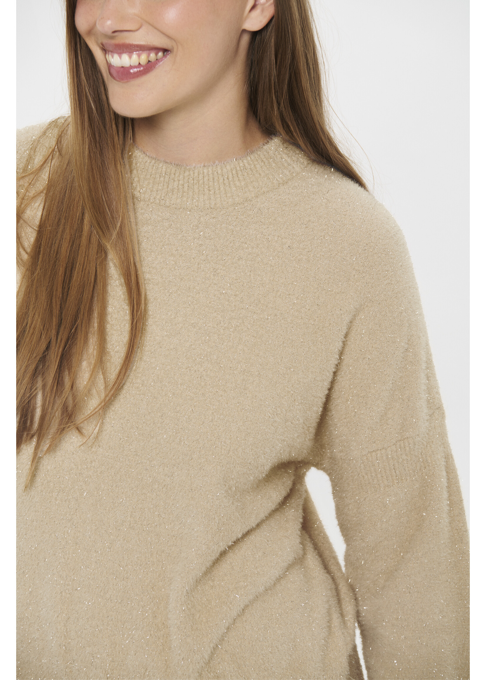 Saint Tropez Saint Tropez, NushaSZ Pullover, Sand, size: