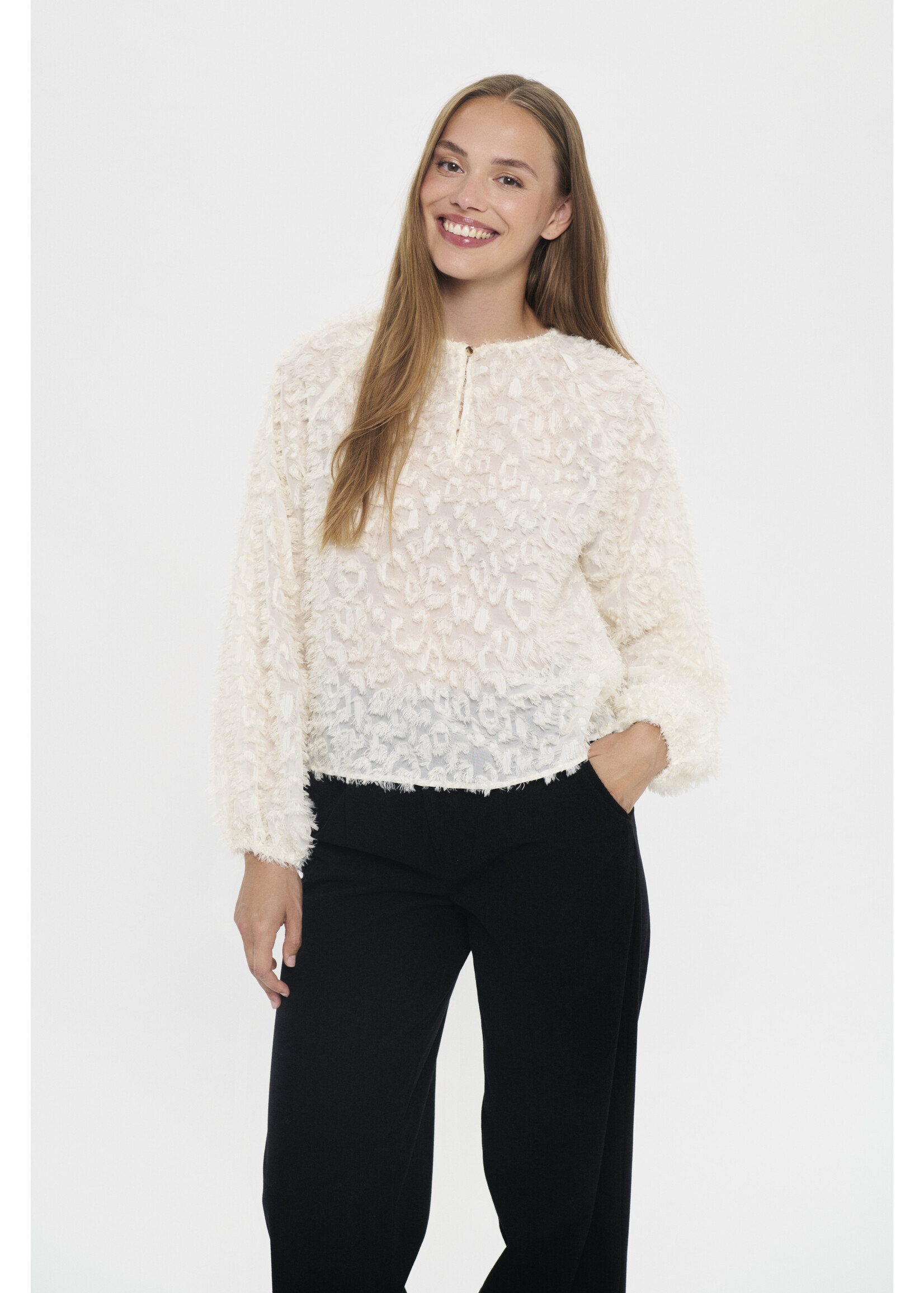 Saint Tropez Saint Tropez, NilsineSZ Blouse, Ice, Size: