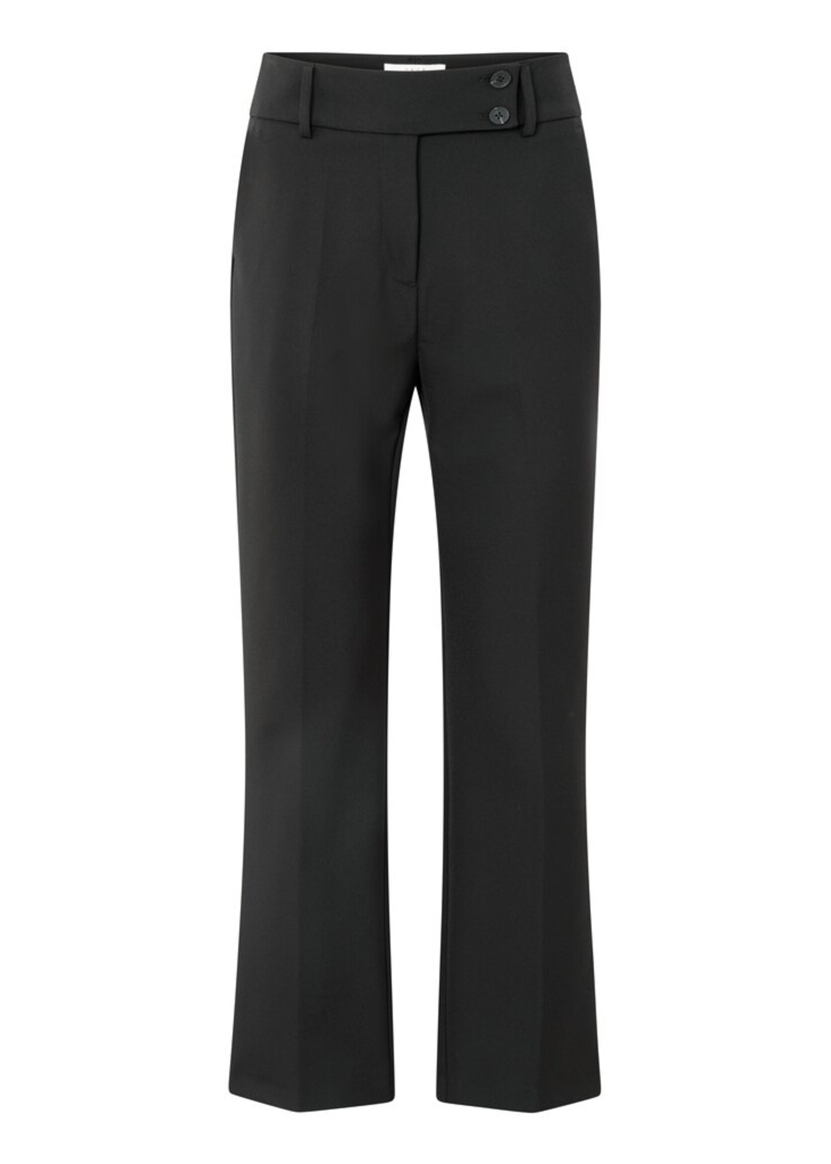 Yaya Yaya, Scuba broek met rechte pijpen, Black, Size: