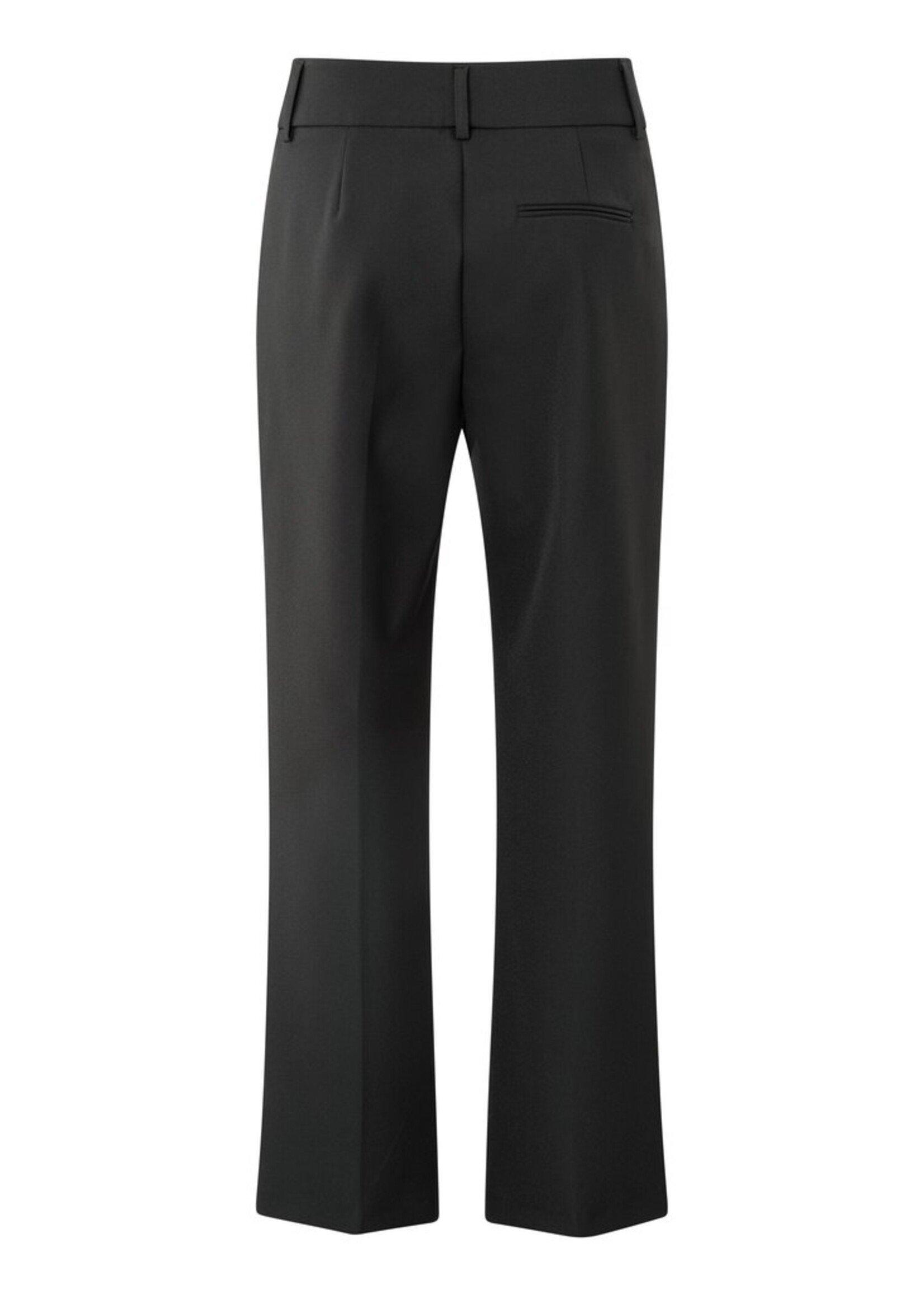 Yaya Yaya, Scuba broek met rechte pijpen, Black, Size: