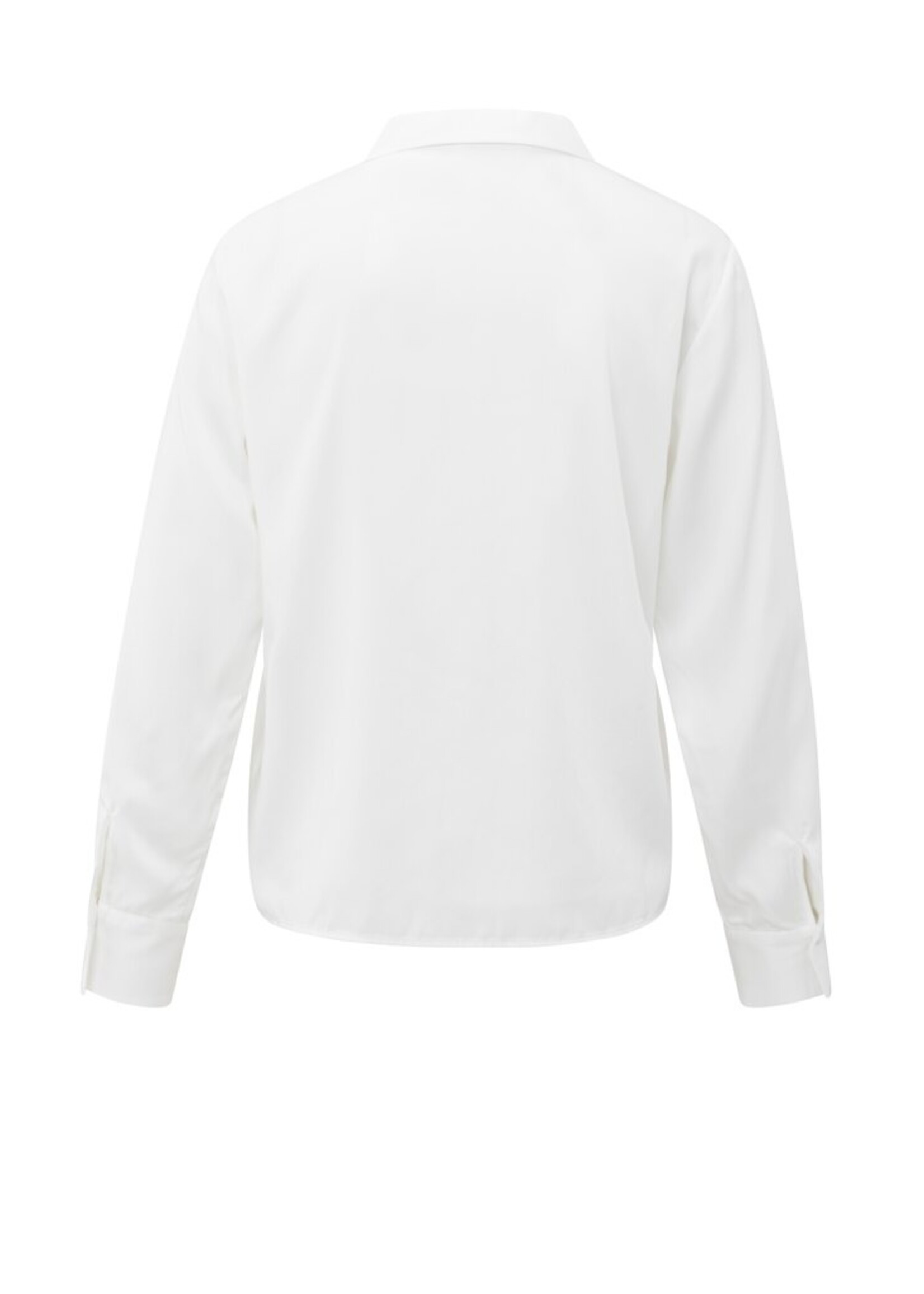 Yaya Yaya, Blouse met strikdetail, White, Size: