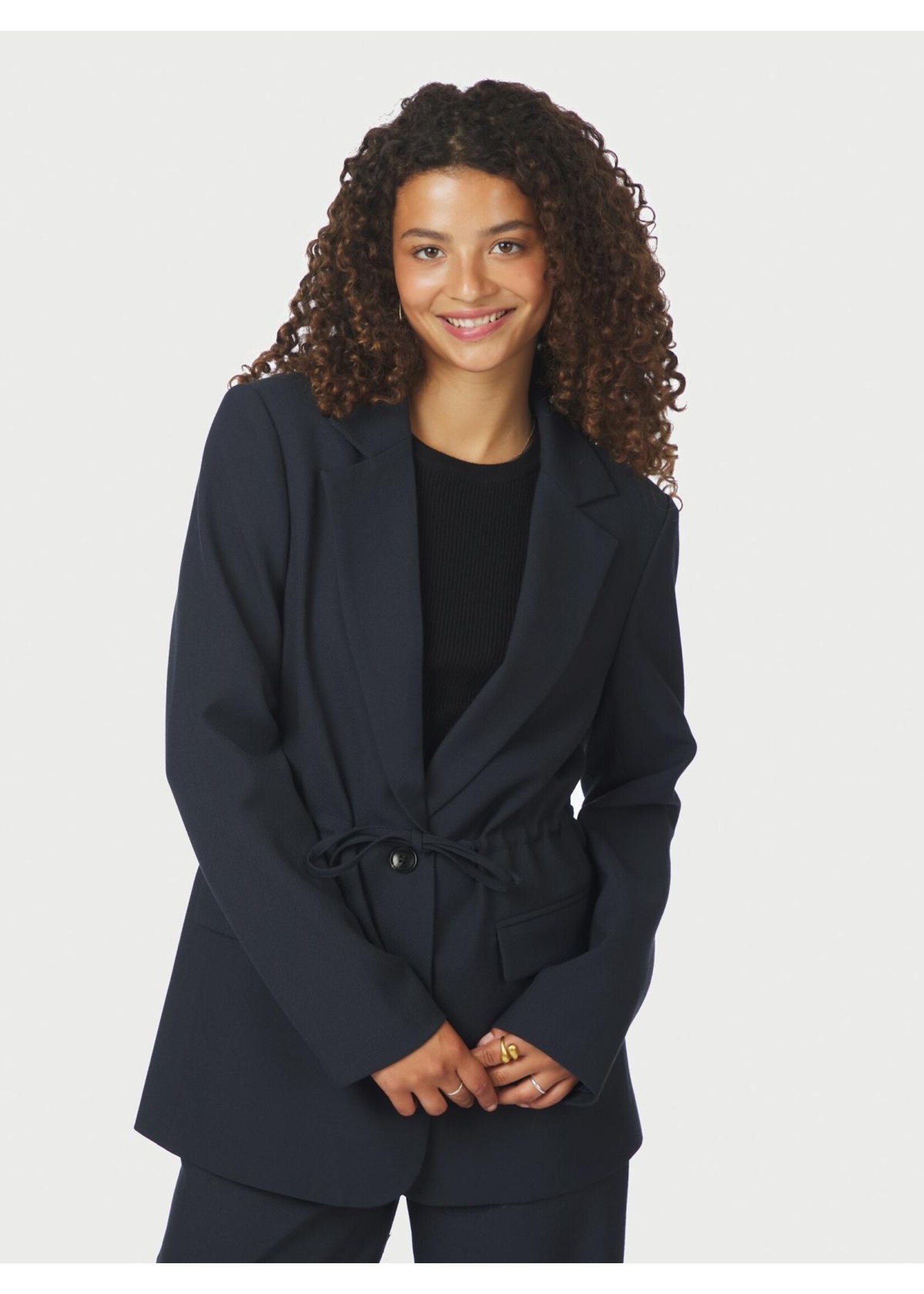 Neo Noir Neo Noir, Jemmie Melange Blazer, Navy, Size: