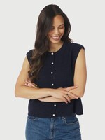 Neo Noir Neo Noir, Everest Knit Vest PO, Navy, Size: