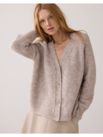 Summum Summum, Cardigan cozy melange knit, Funghi, Size: