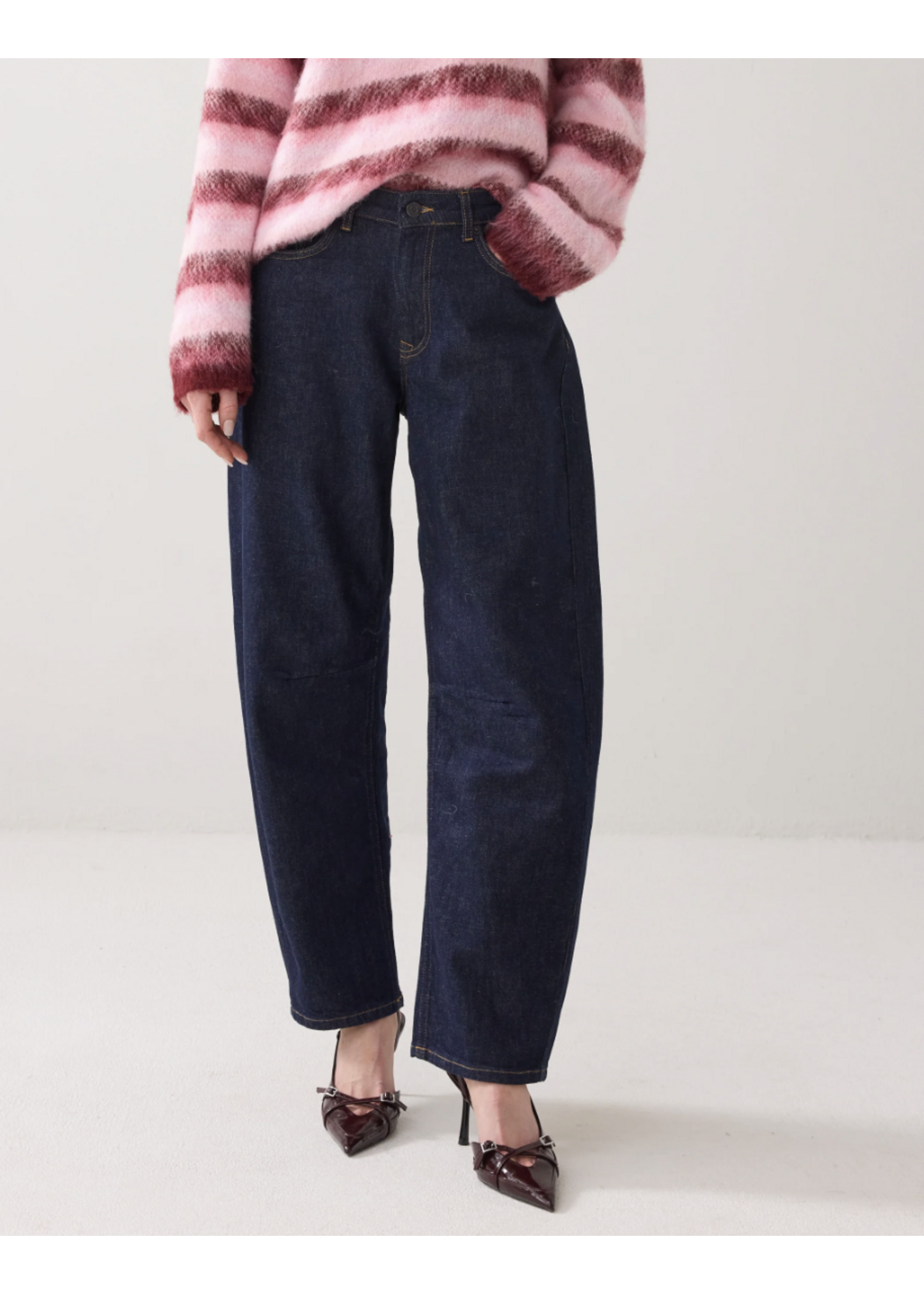 Summum Summum, Jeans cocoon leg Twill comford denim, Night blue, Size: