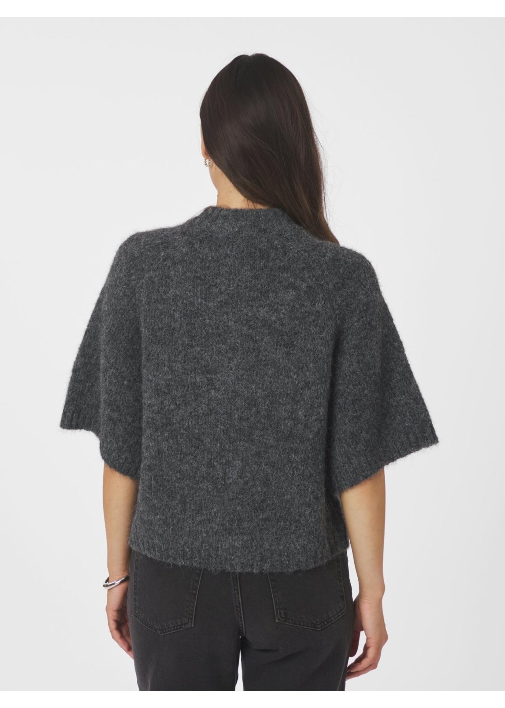 Neo Noir Neo Noir, Benuta Fluffy Knit Cardigan, Antraciet, Size: