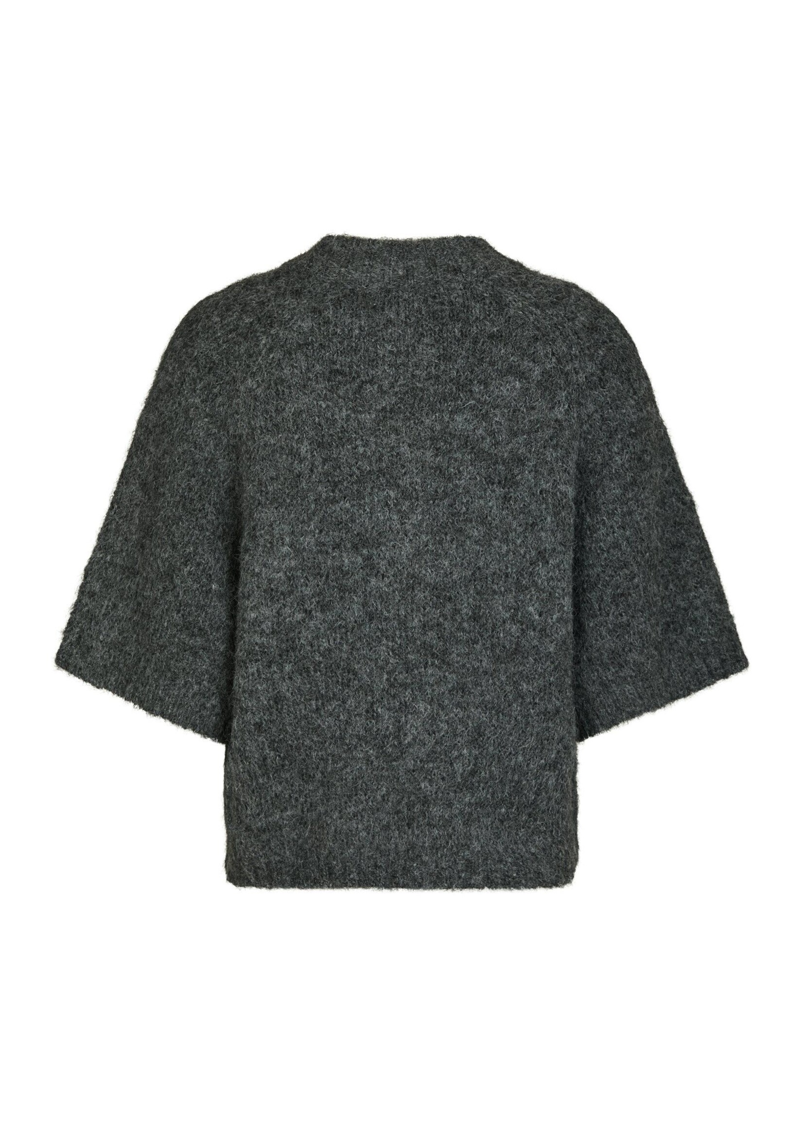 Neo Noir Neo Noir, Benuta Fluffy Knit Cardigan, Antraciet, Size: