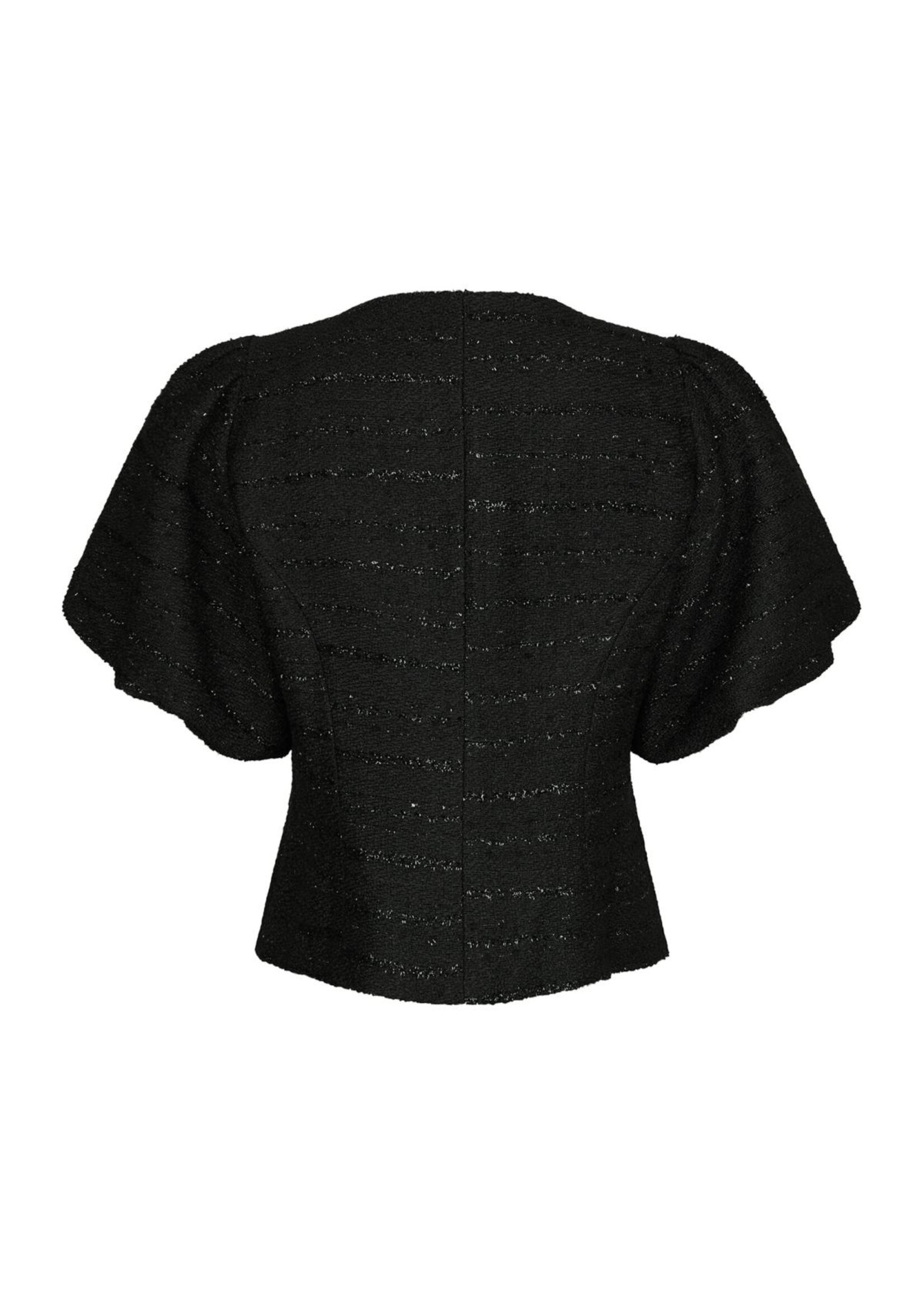 Neo Noir Neo Noir, Anela Boucle Blouse, Black, Size:
