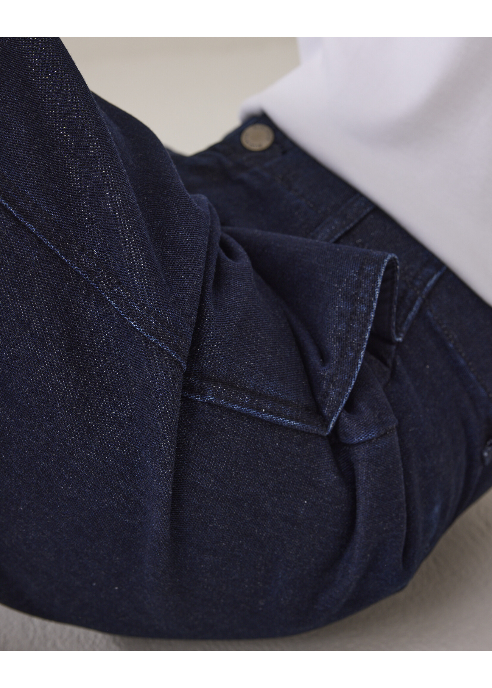 Summum Summum, Jeans wide leg Cotton lurex denim, Night blue denim, Size: