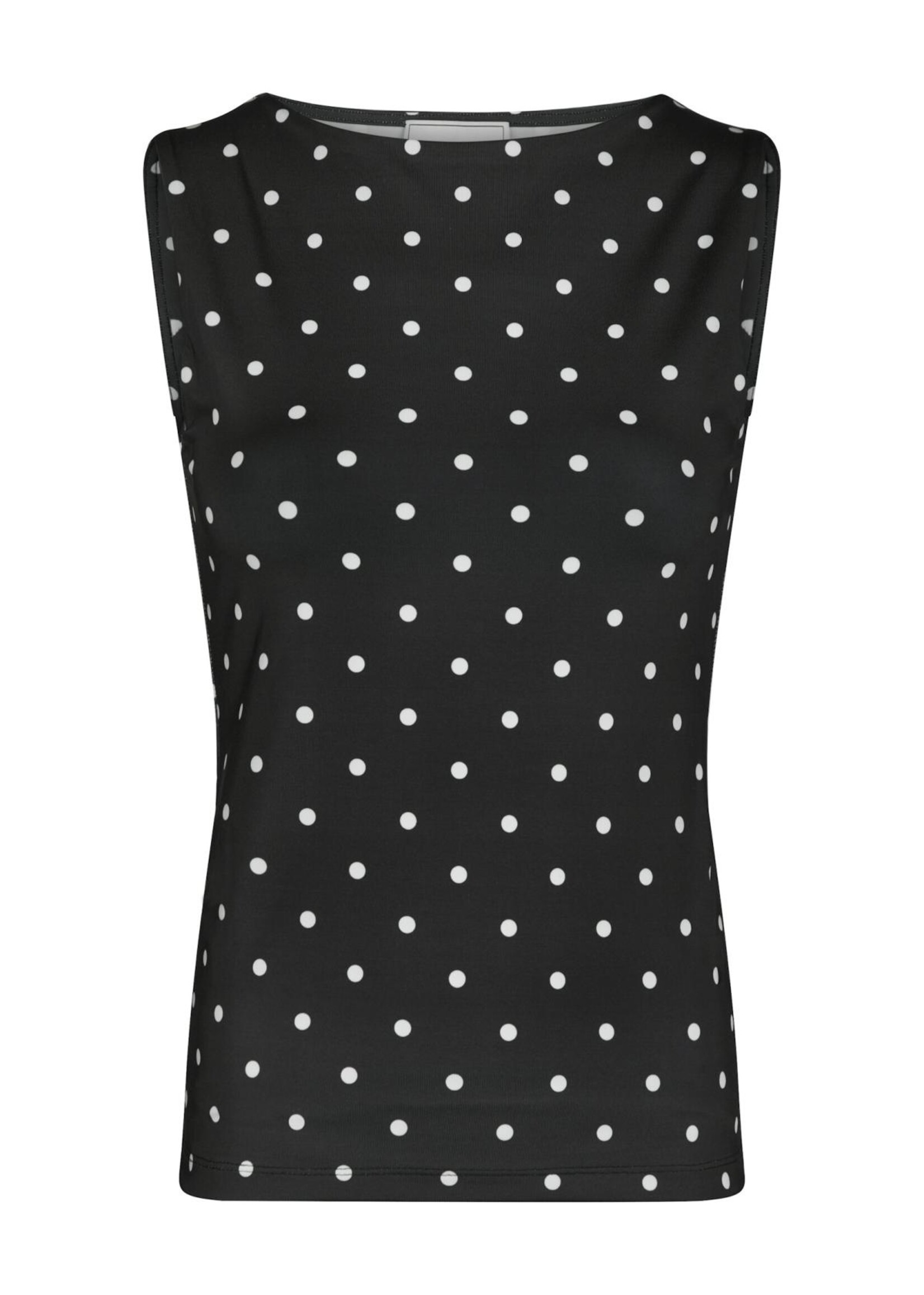 Neo Noir Neo Noir, Ditty Jersey Dot Top, Black, Size: