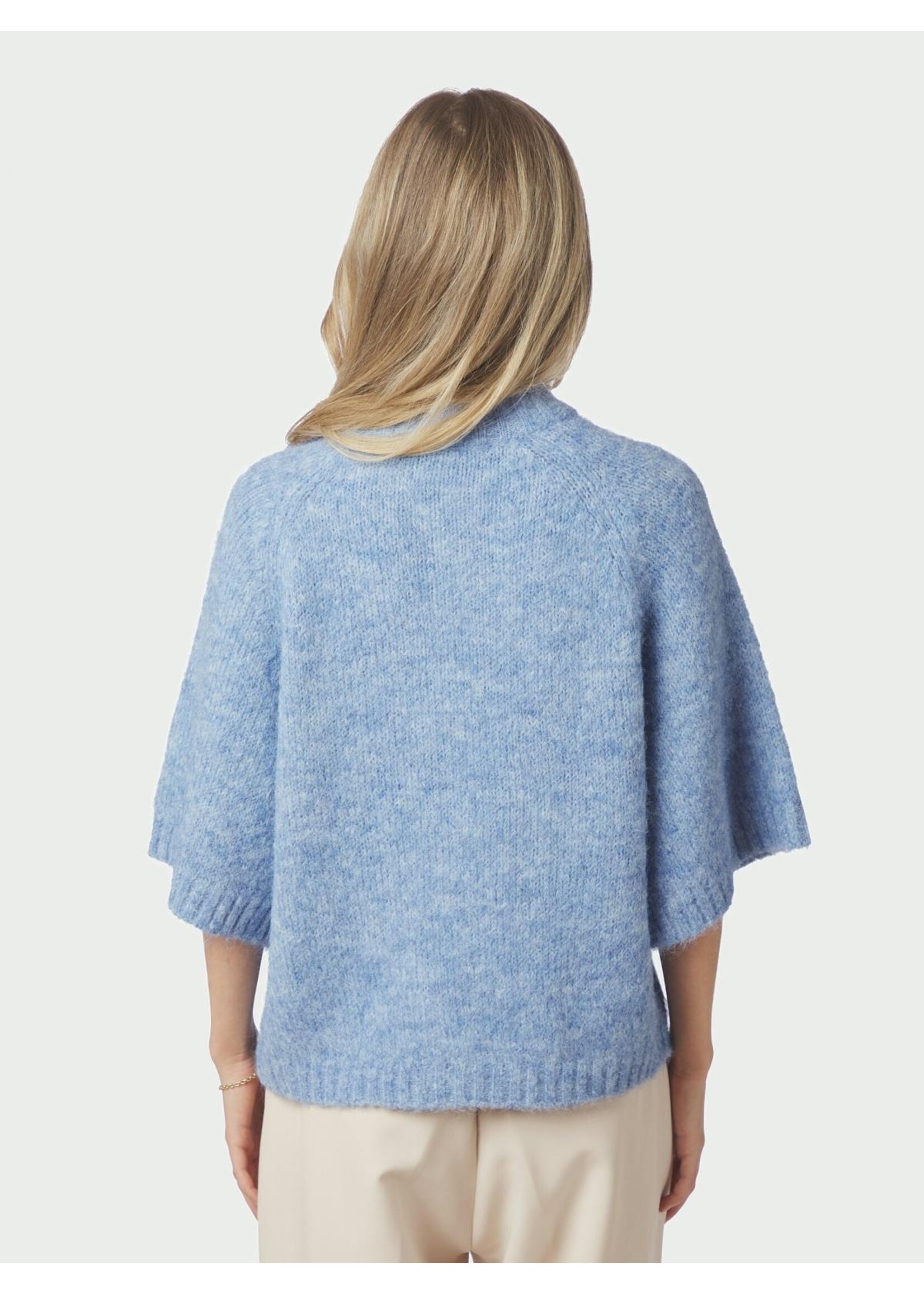 Neo Noir Neo Noir, Benuta Fluffy Knit Cardigan, Dusty blue, Size: