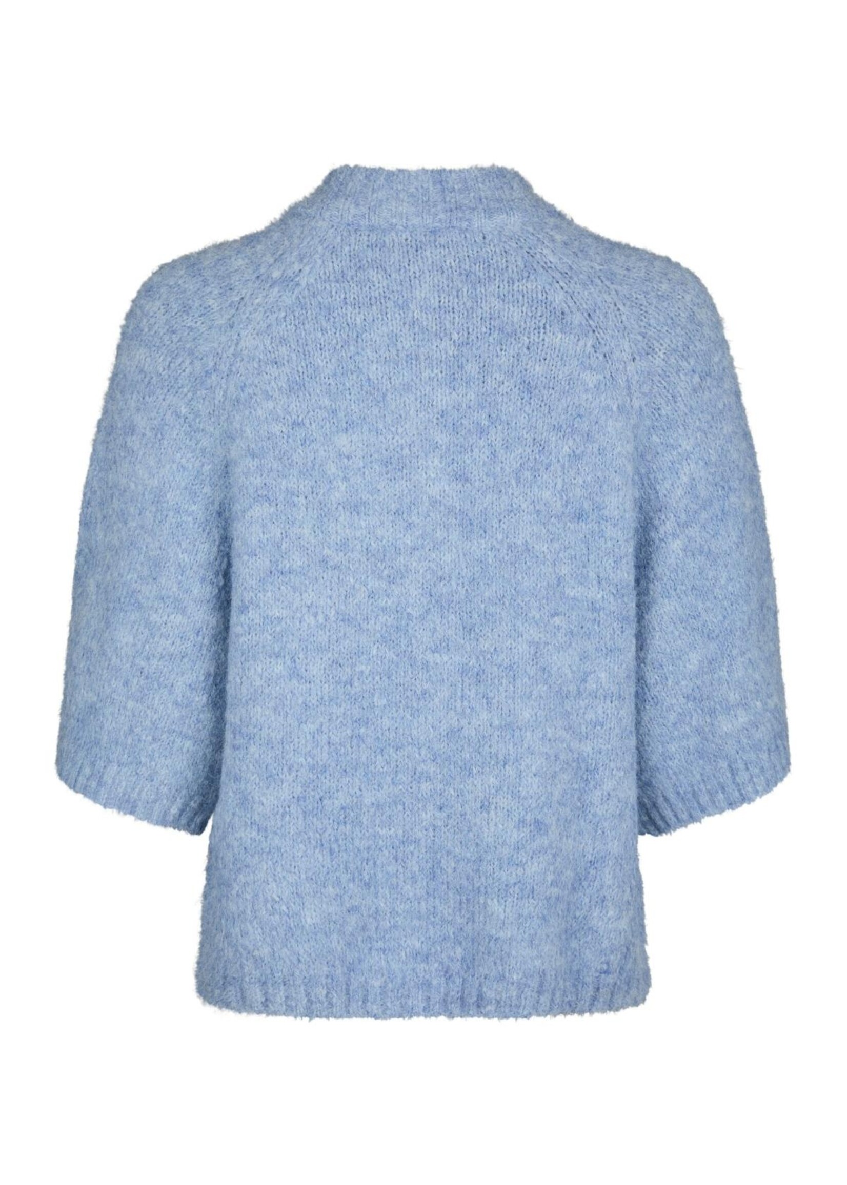 Neo Noir Neo Noir, Benuta Fluffy Knit Cardigan, Dusty blue, Size: