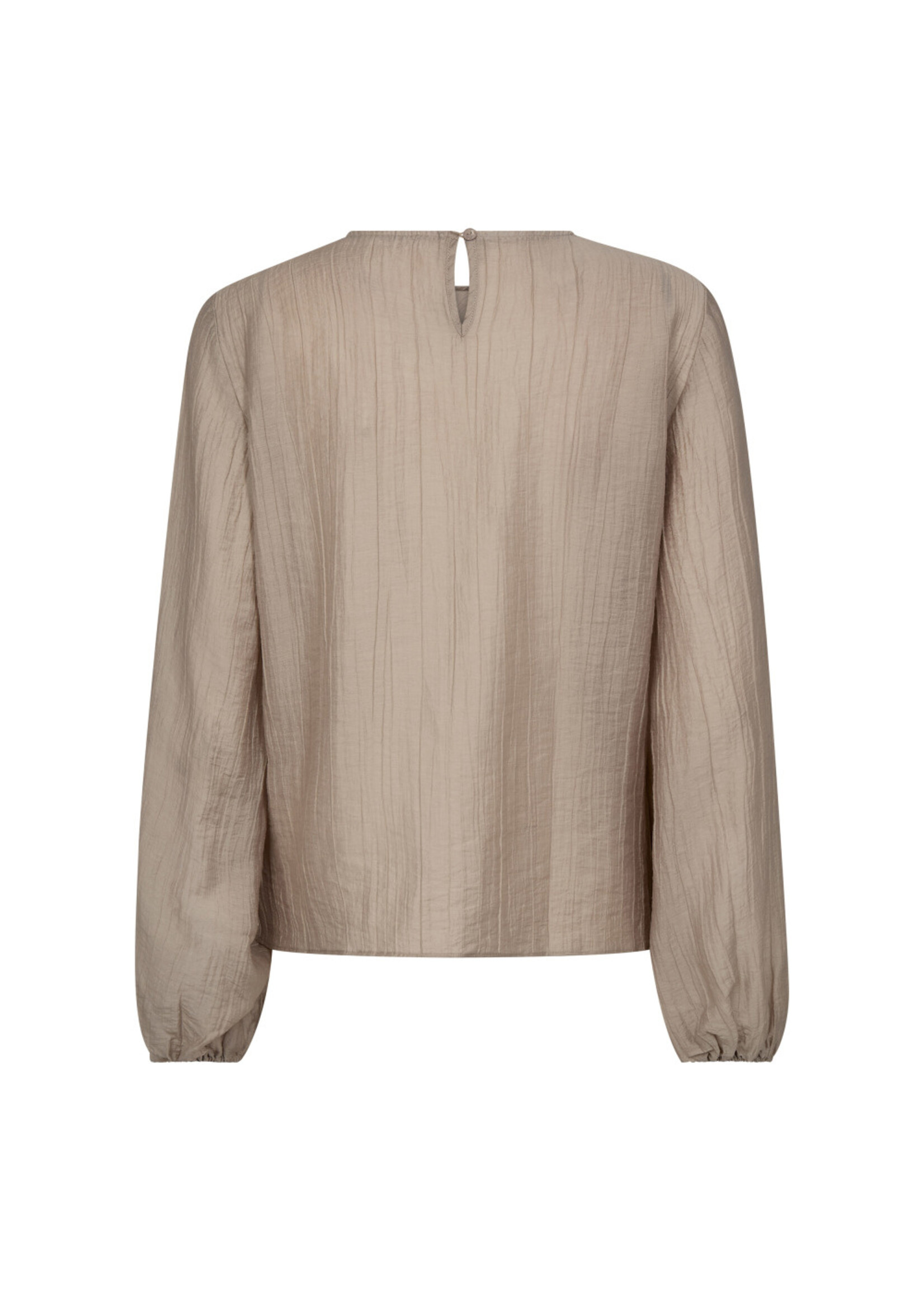 Co Couture Co'couture, ConnyCC Drape Blouse, Mink, Size: