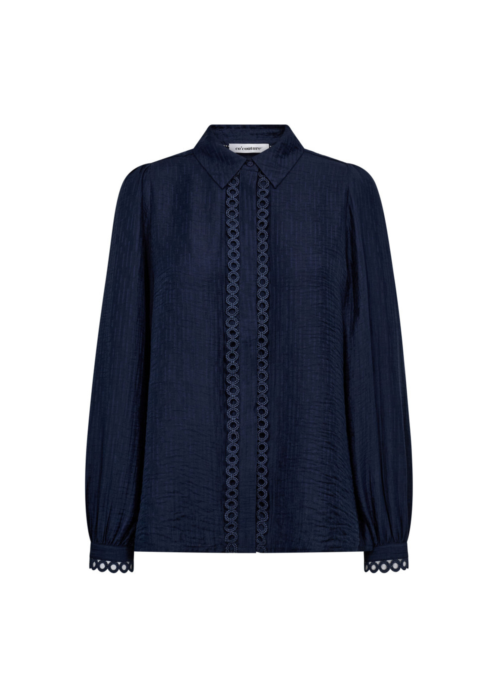Co Couture Co'Couture, TassyCC Lace Shirt, Navy, size: