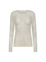 Co Couture Co'Couture, BarbCC O-Neck Blouse, Off white, Size: