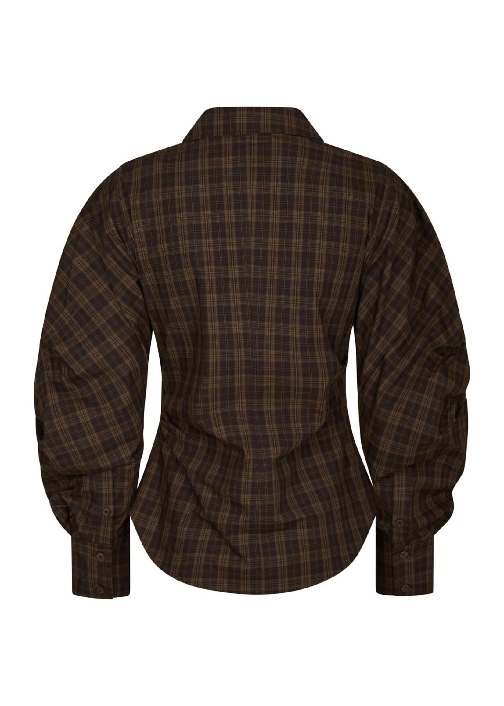 Neo Noir Neo Noir, Neoella Check Shirt , Dark Brown