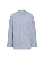 Co Couture Co'couture, BradyCC Wave Shirt, Pale blue, size: