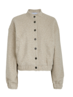 Minus Minus, MSJenia Short Jacket, Sand grey, Size: