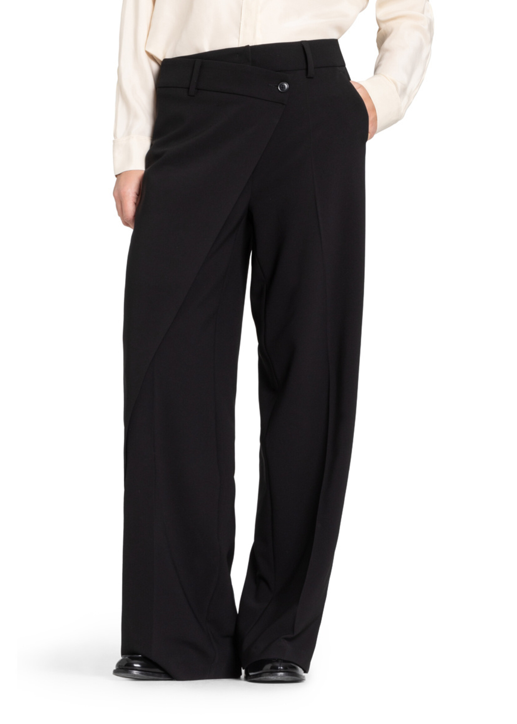Cambio Cambio, Anais wrap pantalon, Black, Size: