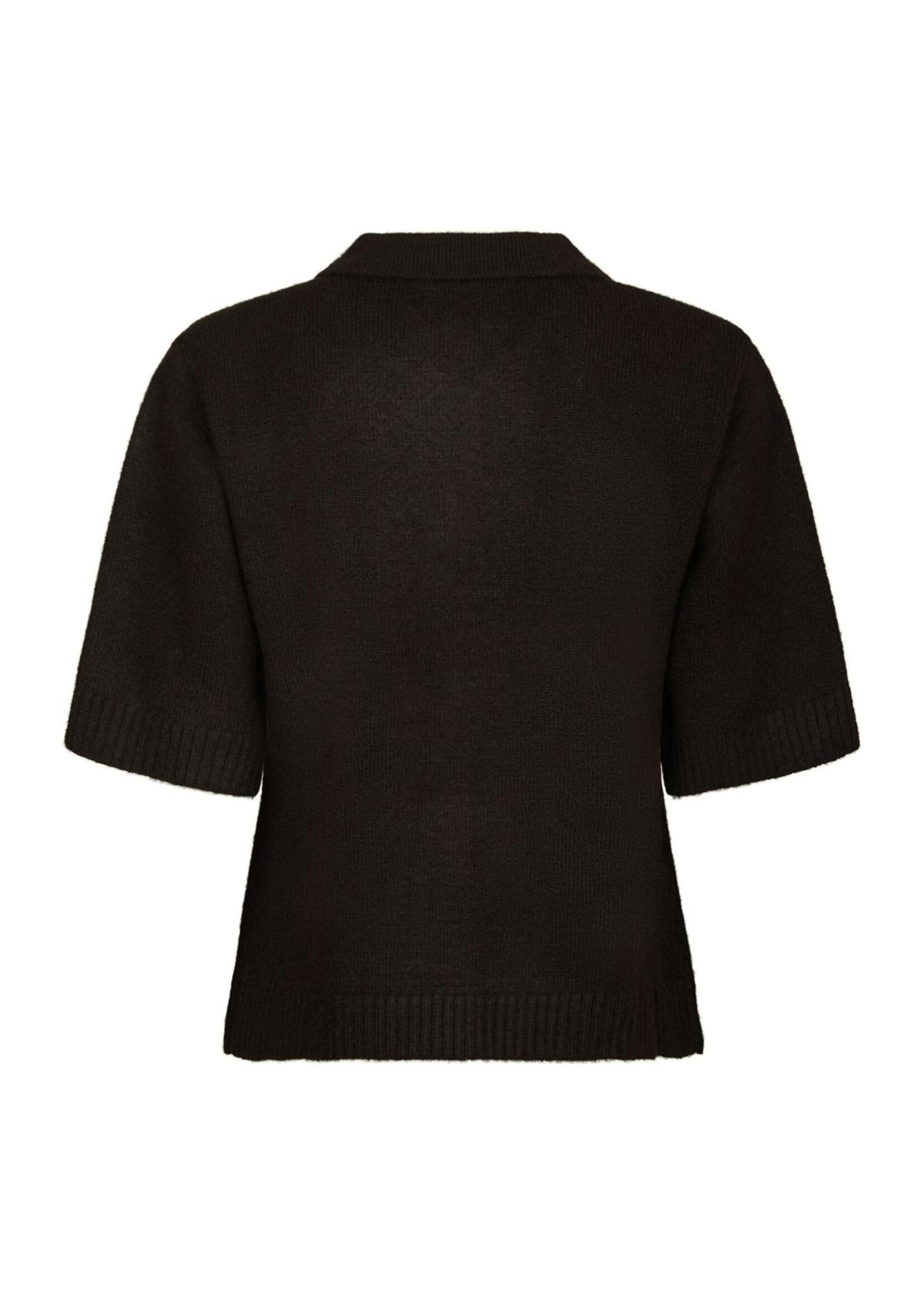 Neo Noir Neo Noir, Cunna Knit Blouse, Dark brown, Size: