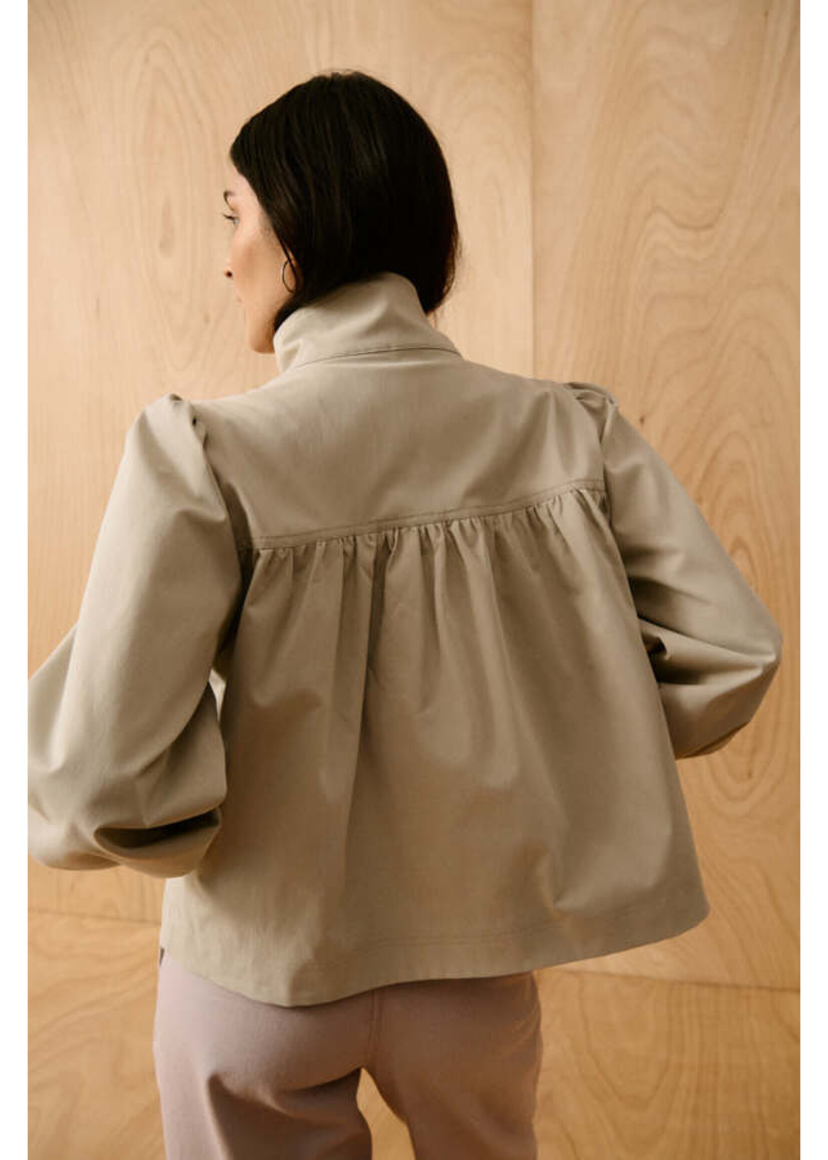 Saint Tropez Saint Tropez, OlinaSZ Short Jacket, Oxford tan, Size: