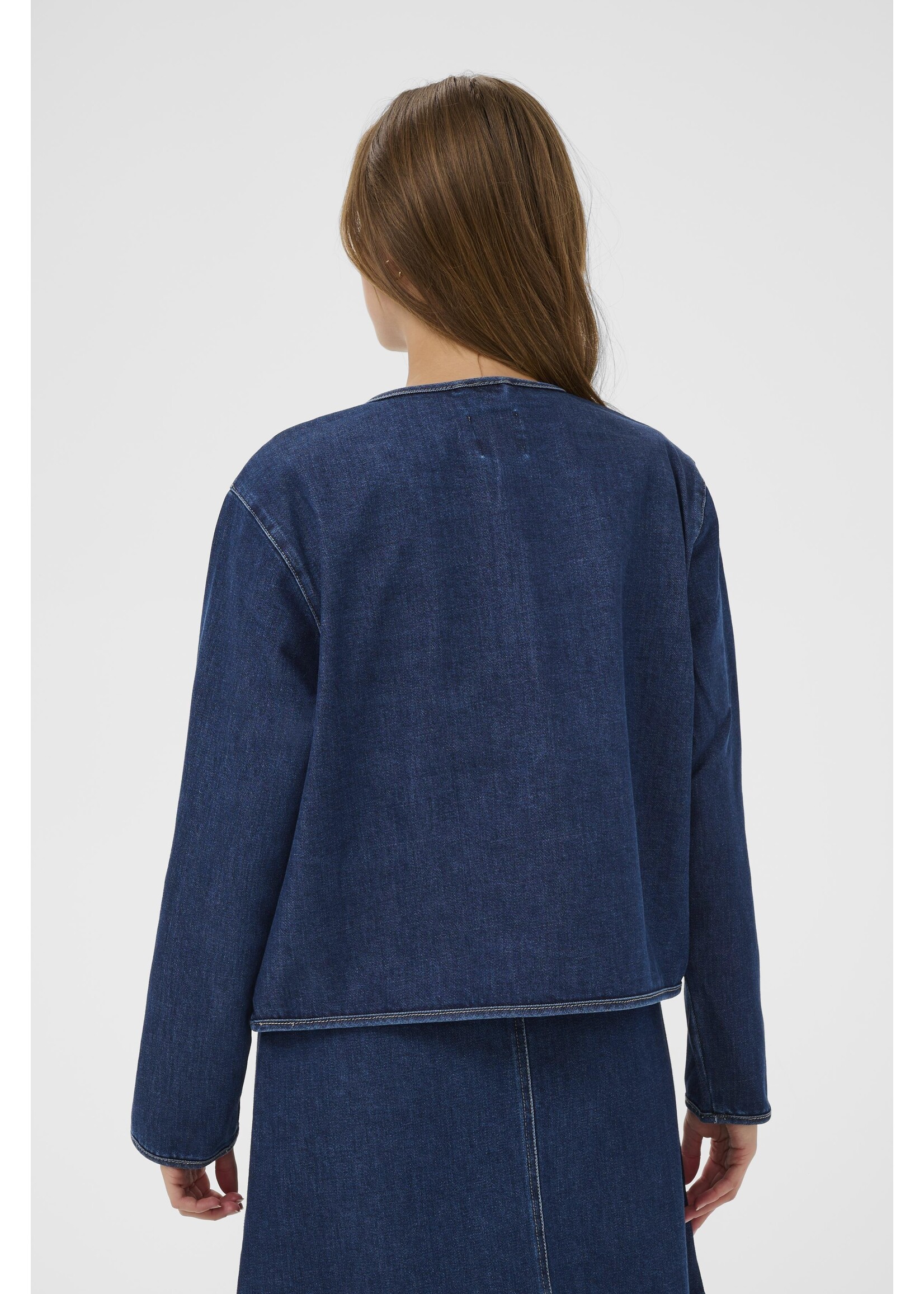 Saint Tropez Saint Tropez, OivySZ Jacket, Blue denim, Size: