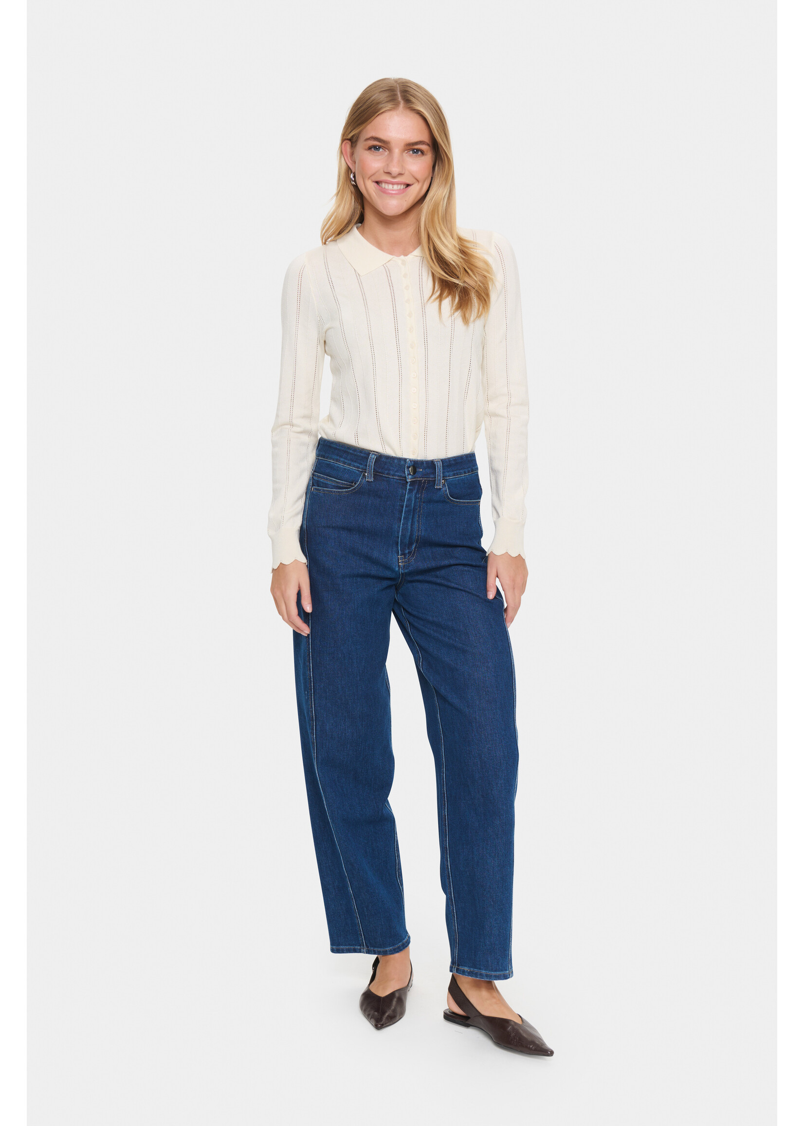 Saint Tropez Saint Tropez, OivySZ Jeans, Blue denim, Size: