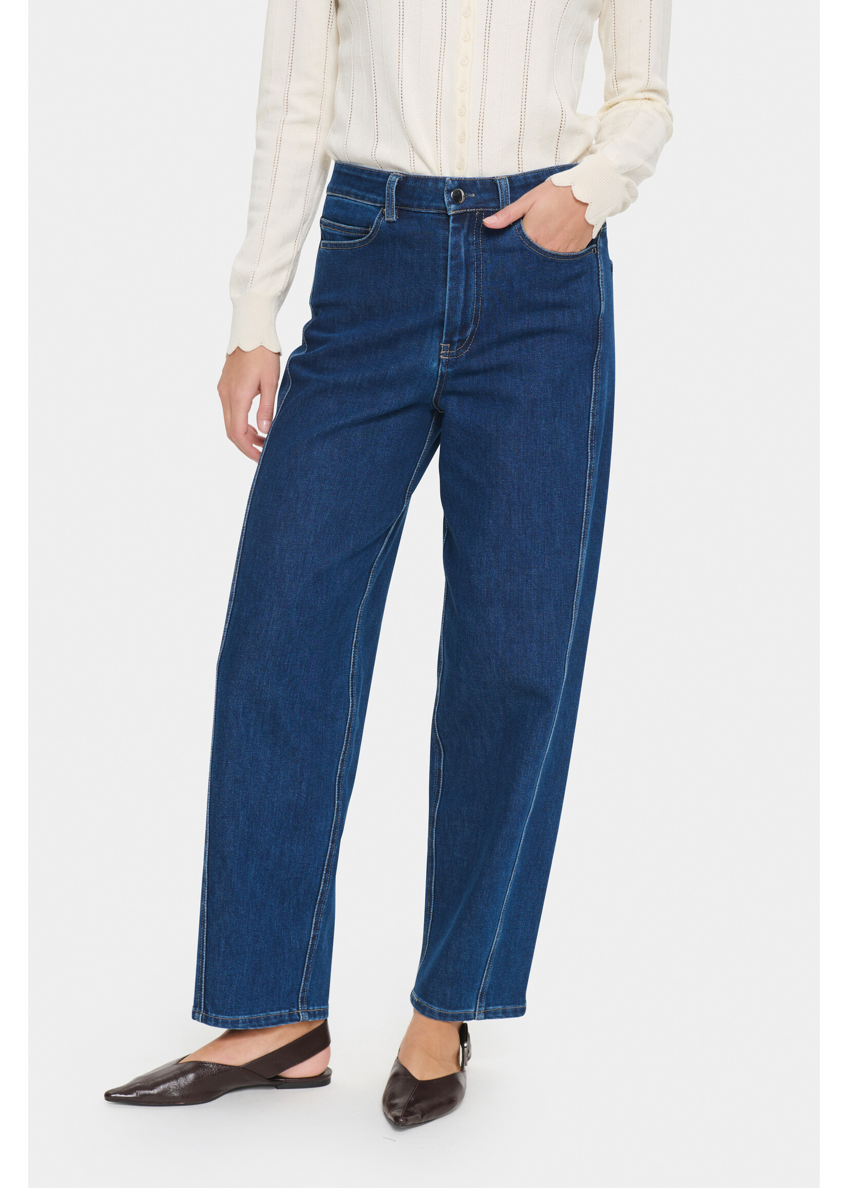 Saint Tropez Saint Tropez, OivySZ Jeans, Blue denim, Size: