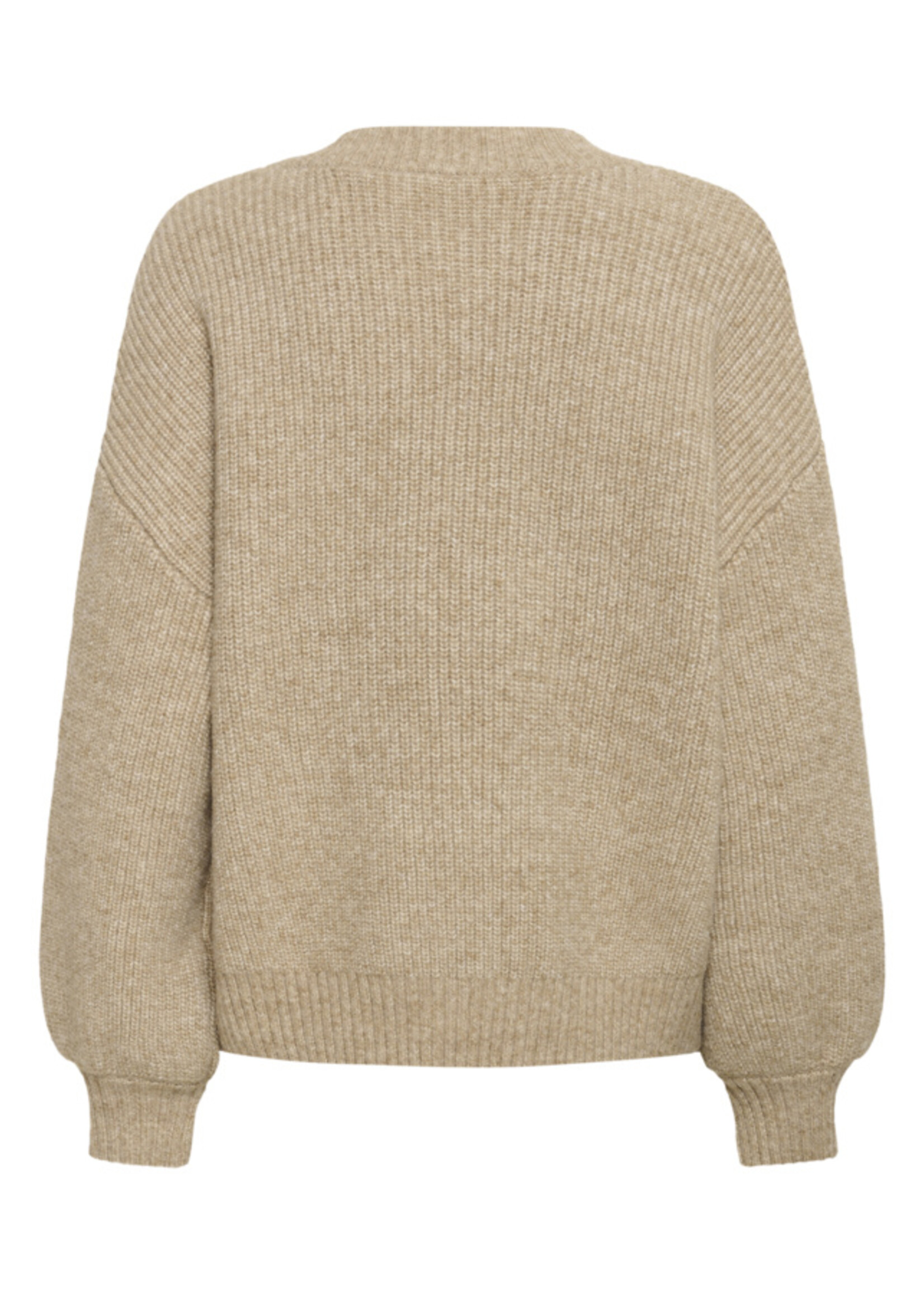 Saint Tropez Saint Tropez, OttolineSZ V-Neck Pullover, Tannin Melange, Size: