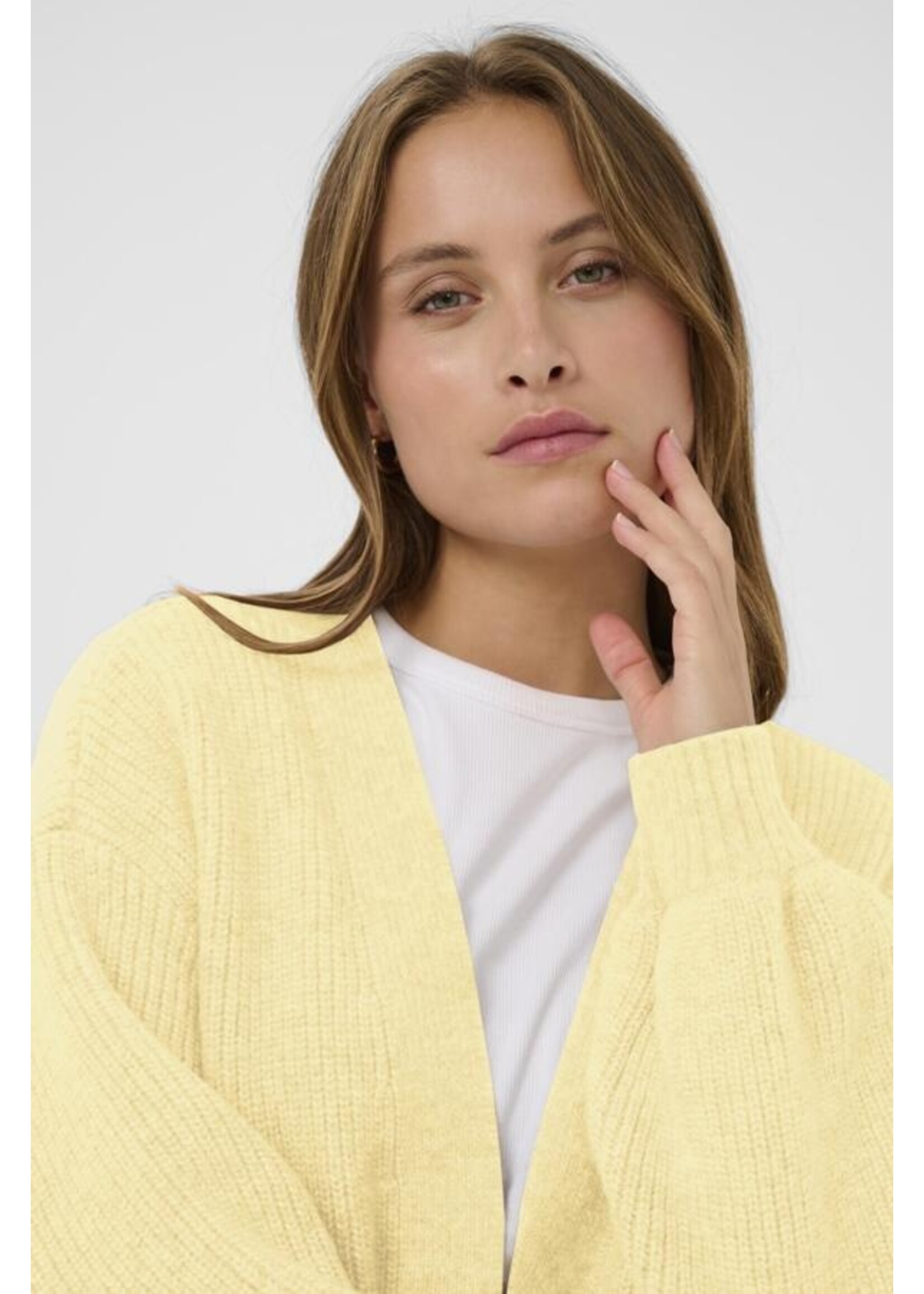 Saint Tropez Saint Tropez, OttolineSZ Open Cardigan, Lemon drop, Size: