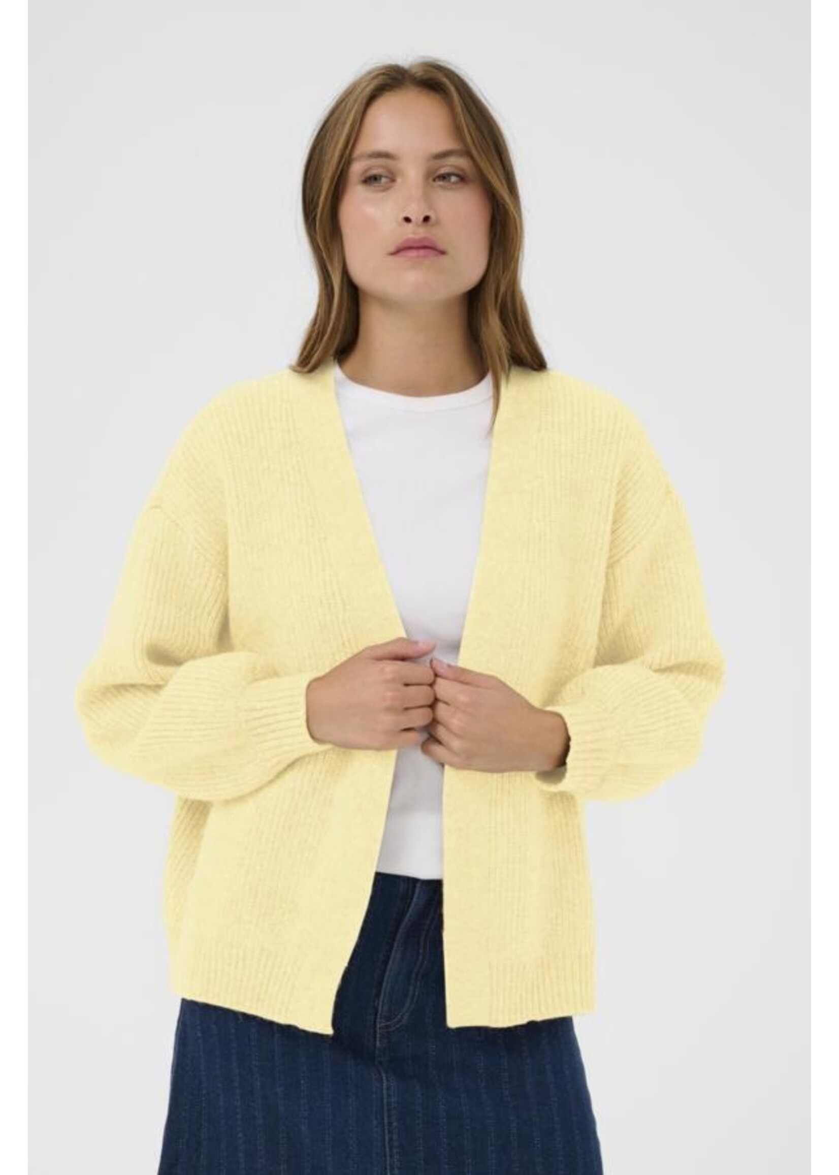 Saint Tropez Saint Tropez, OttolineSZ Open Cardigan, Lemon drop, Size: