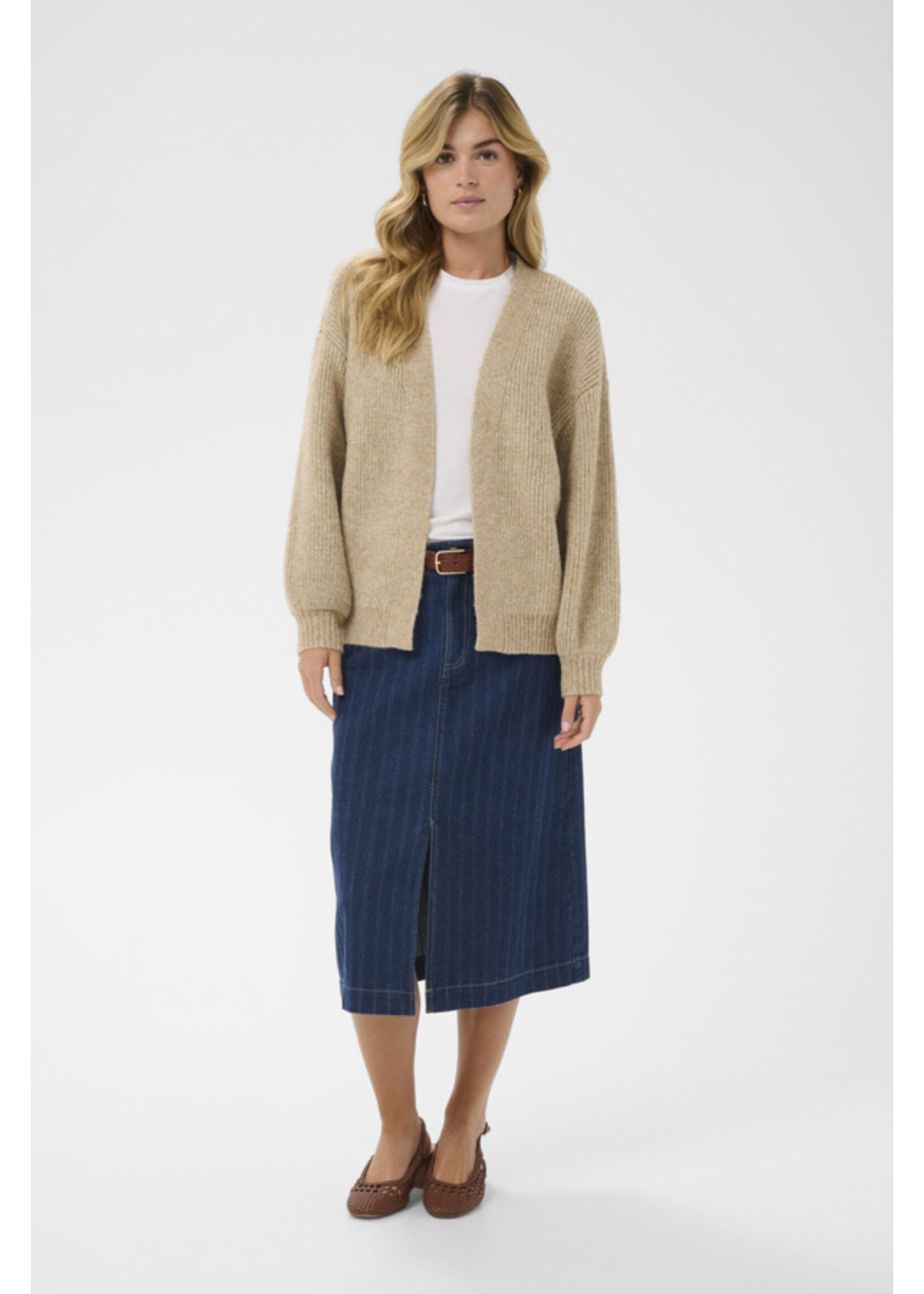 Saint Tropez Saint Tropez, OttolineSZ Open Cardigan, Tannin Melange, Size: