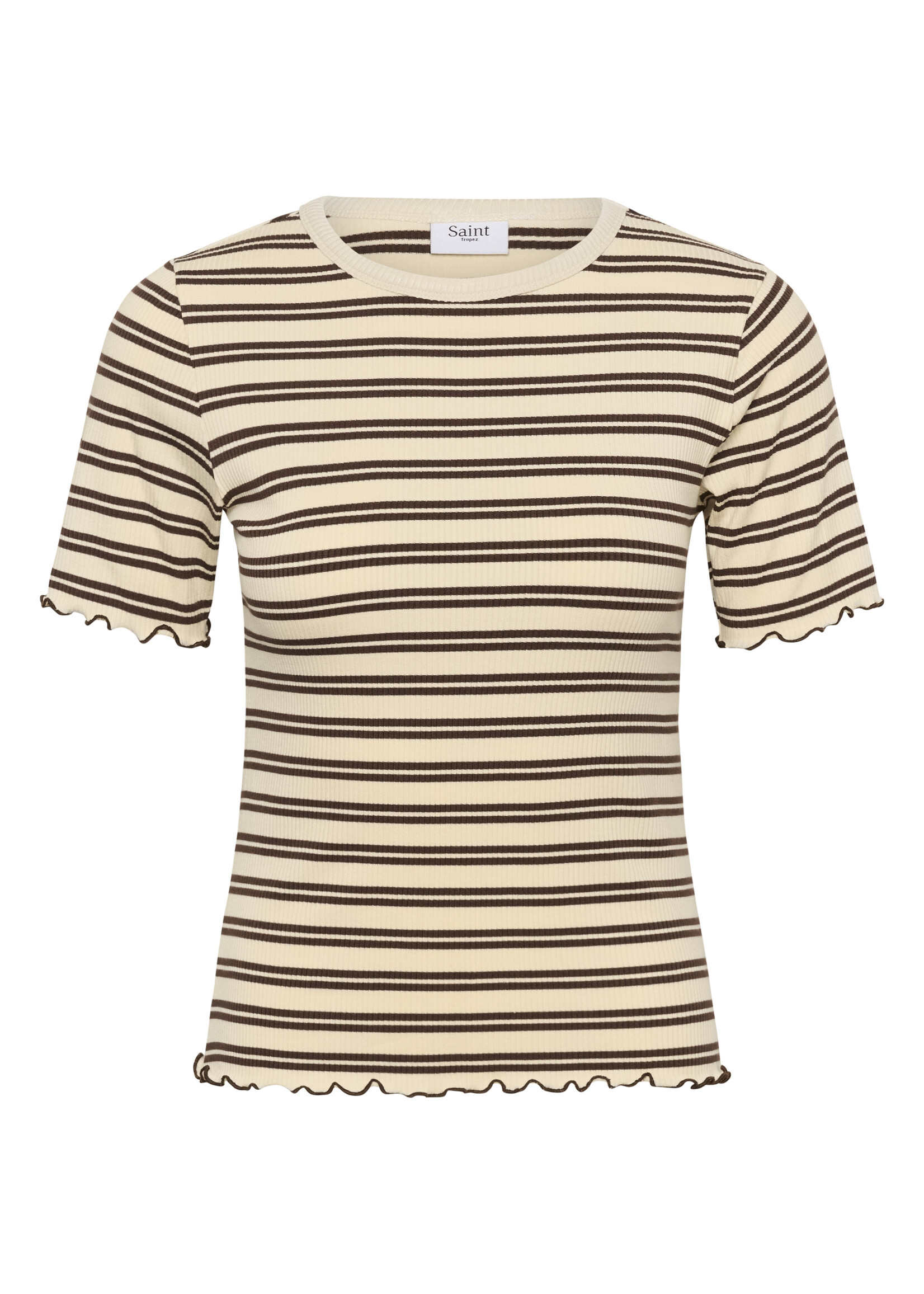 Saint Tropez Saint Tropez, OlaliaSZ SS T-Shirt, Ice black stripe, Size: