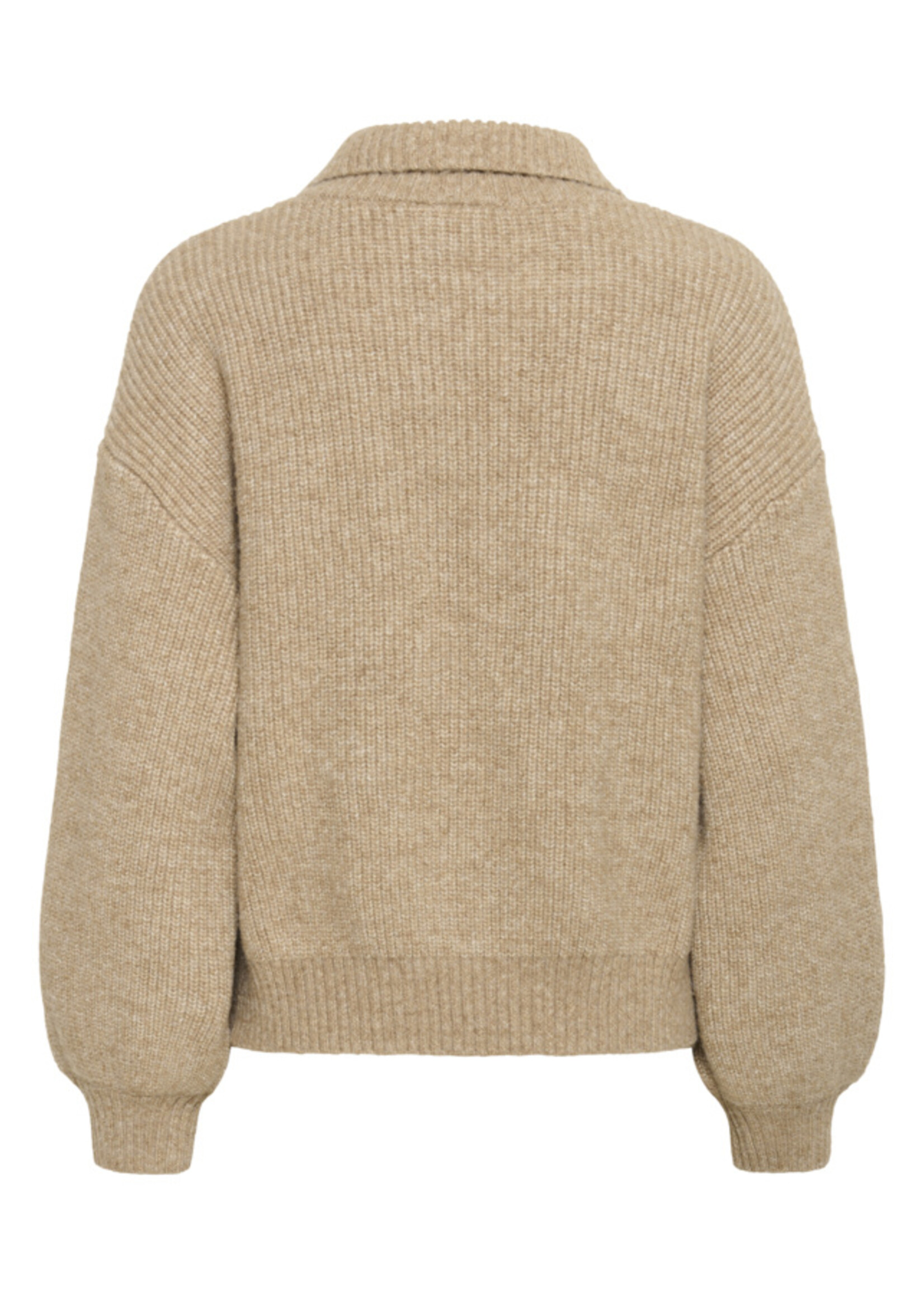 Saint Tropez Saint Tropez, OttolineSZ Polo Pullover, Tannin Melange, Size: