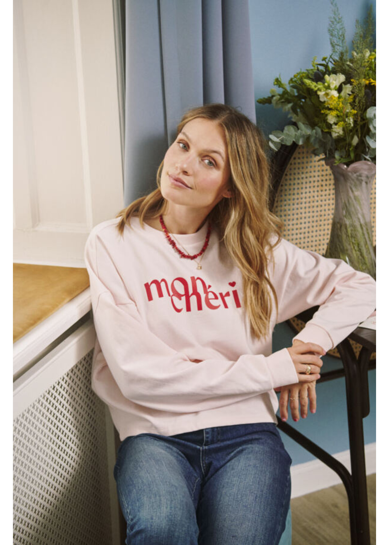 Saint Tropez Saint Tropez, PegrinaSZ Sweatshirt, Barely pink, size: