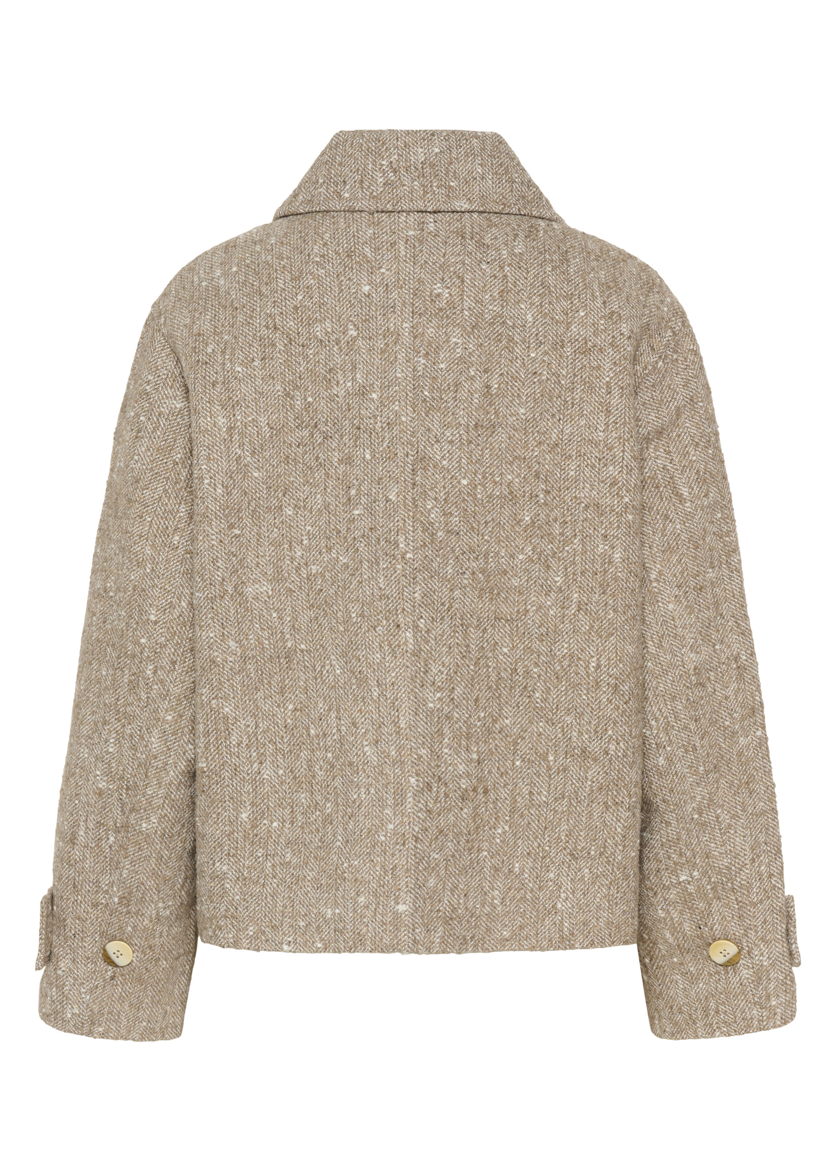 Soaked In Luxury Soaked, SLOleia Akeleje Jacket, Twill brown, Size: