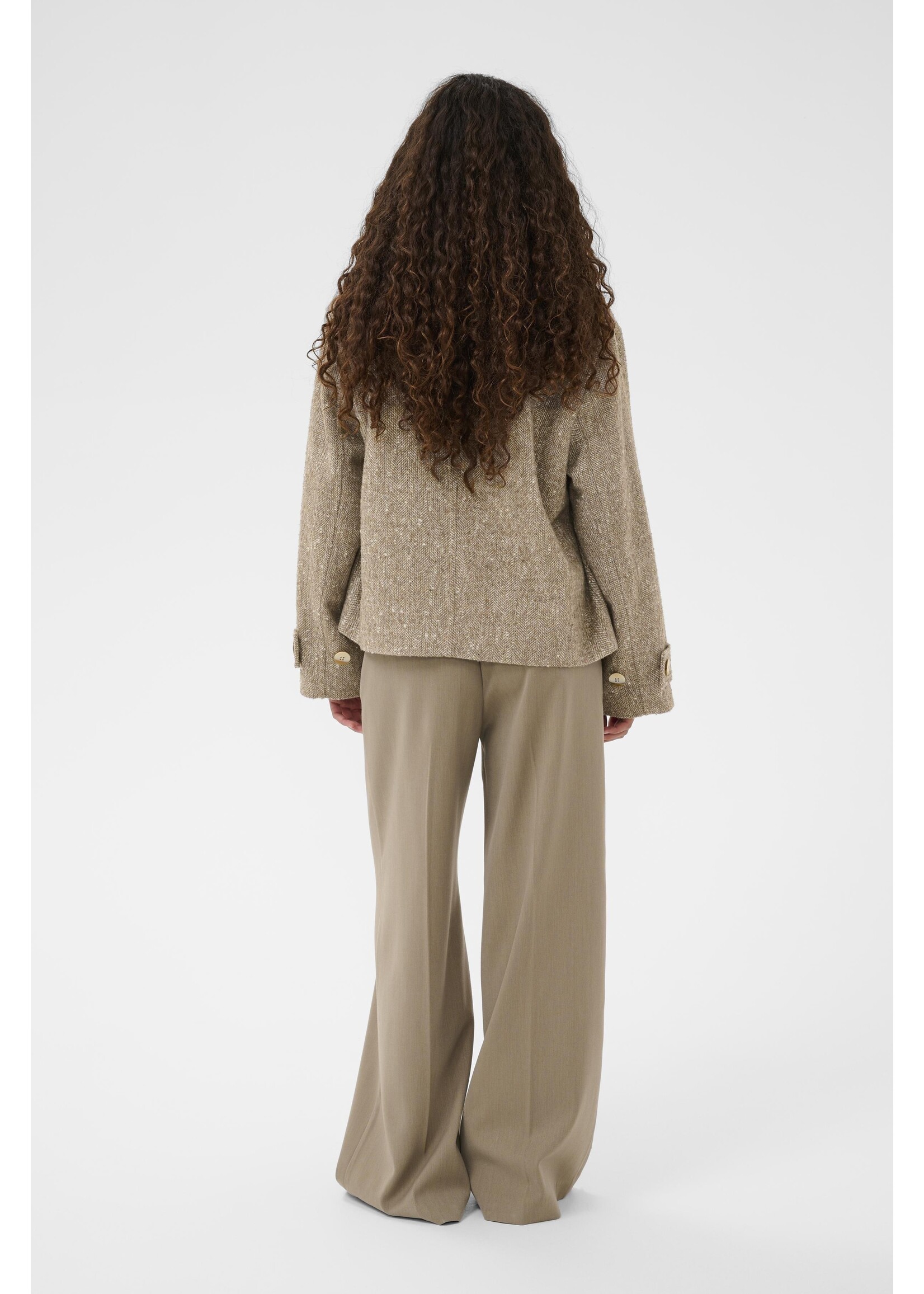 Soaked In Luxury Soaked, SLOleia Akeleje Jacket, Twill brown, Size: