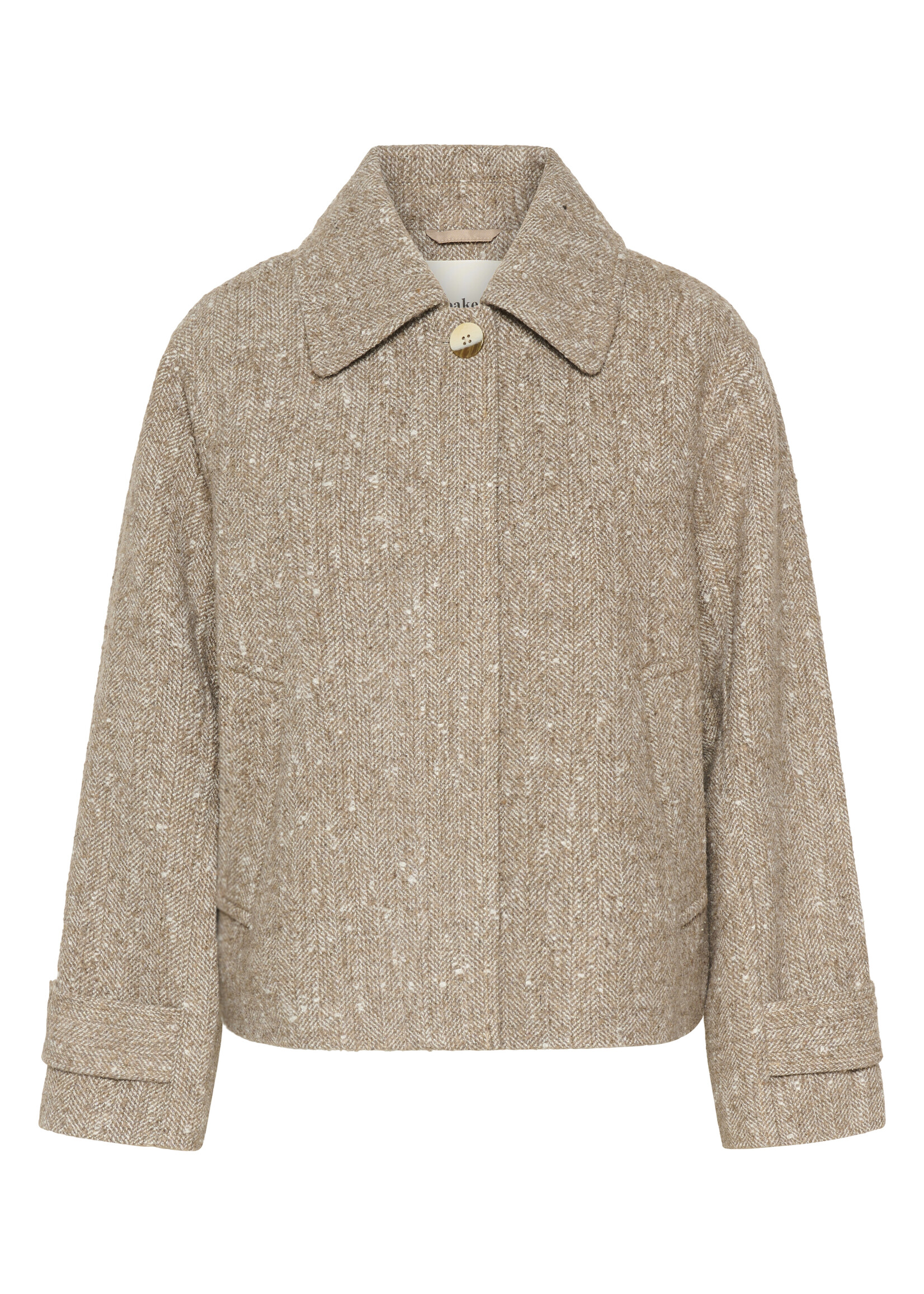 Soaked In Luxury Soaked, SLOleia Akeleje Jacket, Twill brown, Size: