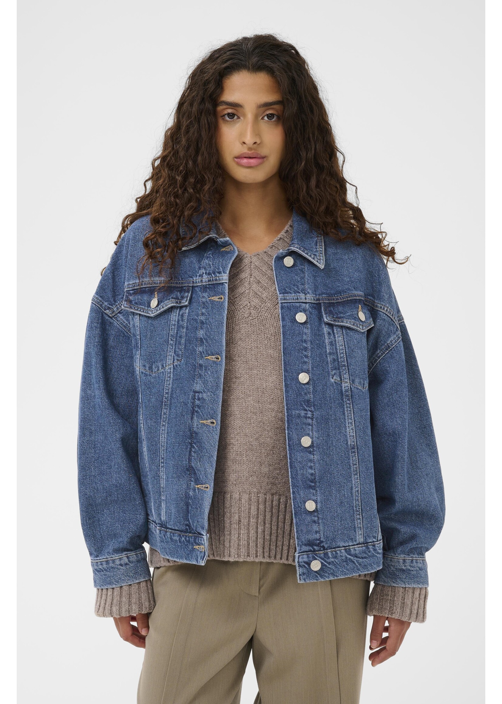 Soaked In Luxury Soaked, SLNamira Jacket, Blue denim, Size: