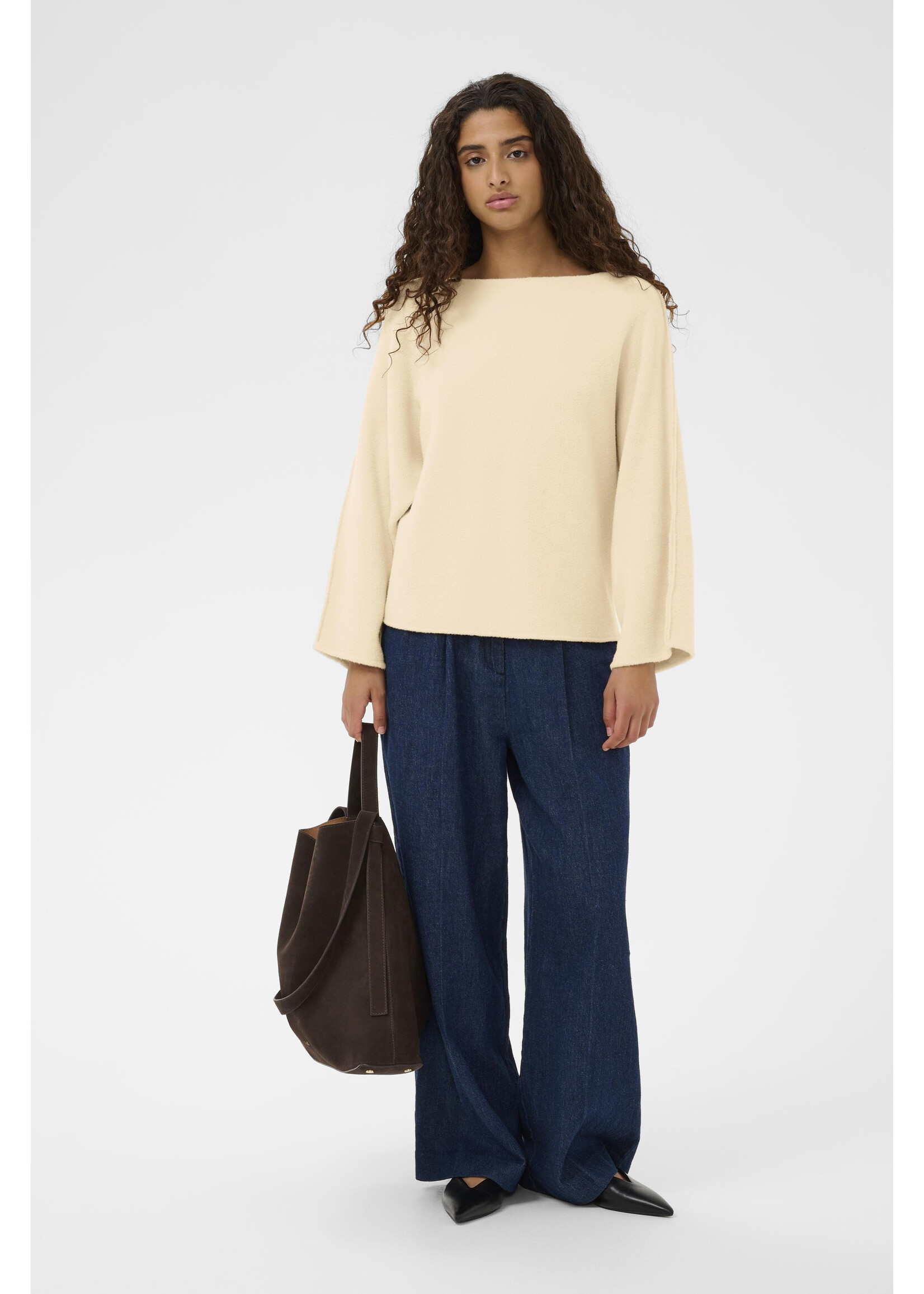 Soaked In Luxury Soaked, SLNerea Pullover, Turtledove, Size: