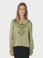 Neo Noir Neo Noir, Zamola Blouse, Dusty Army, Size: