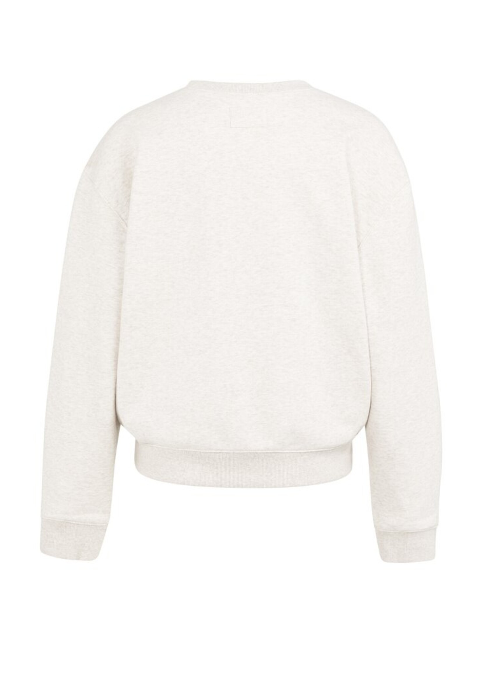 Yaya Yaya, Sweater met opgestikte tekst en ronde hals, Grey, Size: