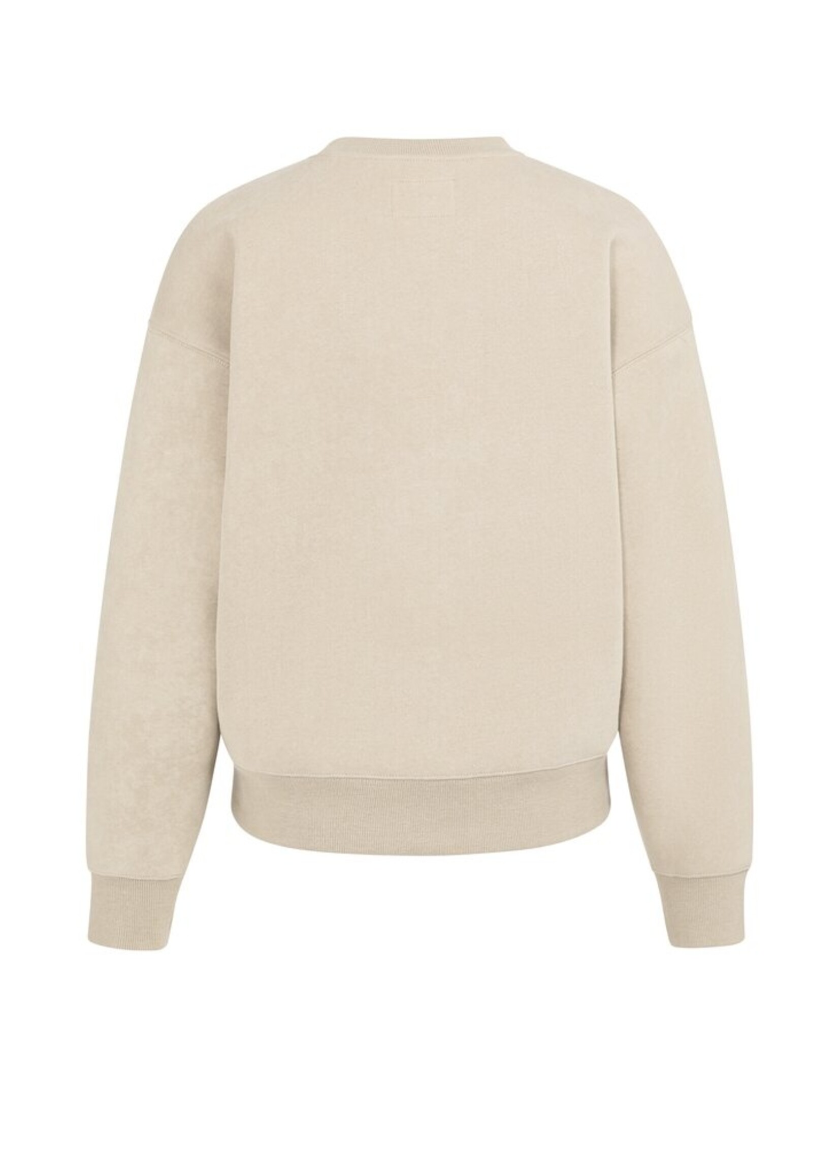 Yaya Yaya, Sweater van stevige stof met gewassen effect, Brown, Size: