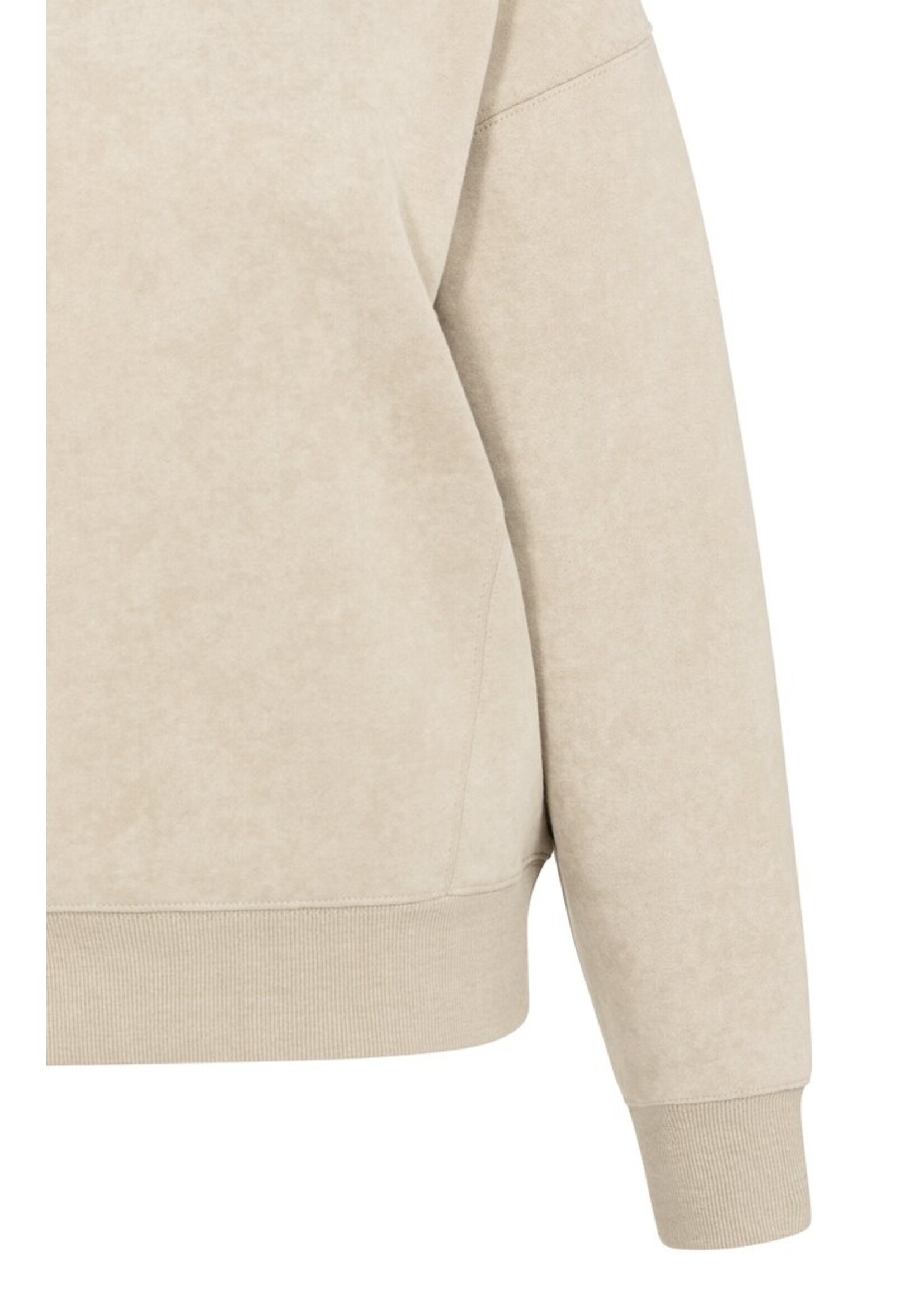 Yaya Yaya, Sweater van stevige stof met gewassen effect, Brown, Size: