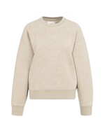 Yaya Yaya, Sweater van stevige stof met gewassen effect, Brown, Size: