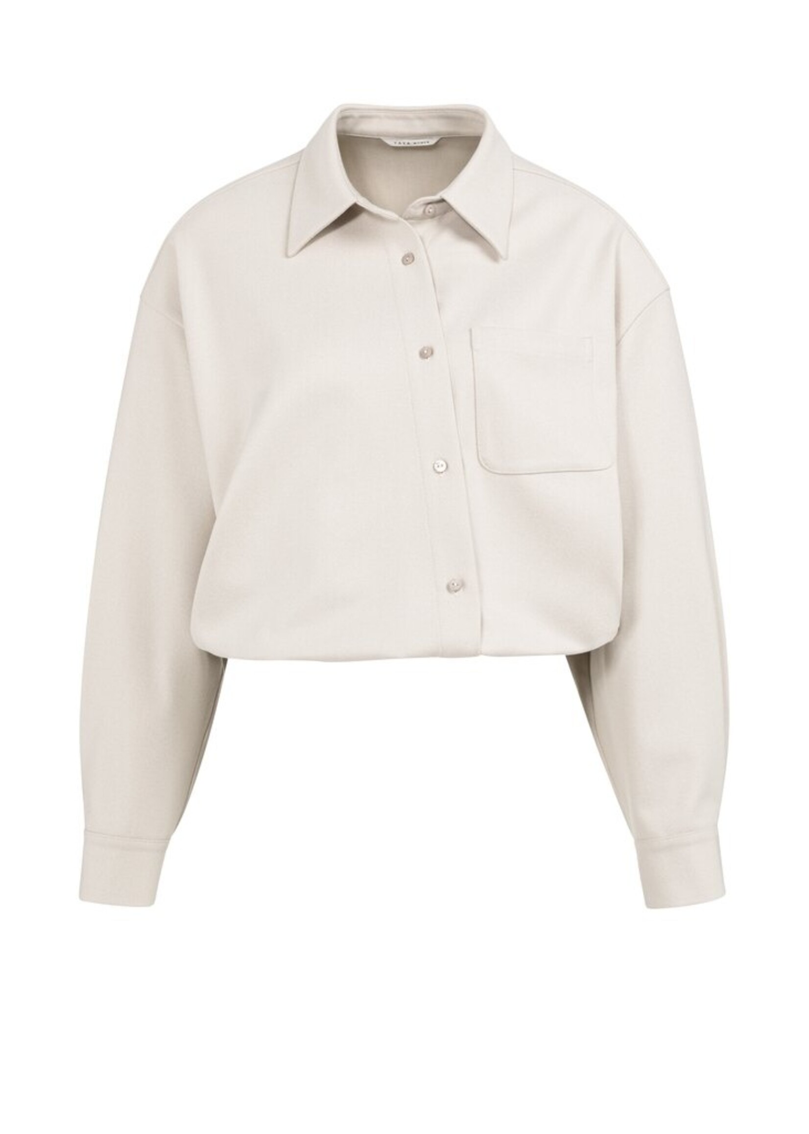 Yaya Yaya, Blouse met asymmetrische sluiting en elastische zoom, Grey, Size: