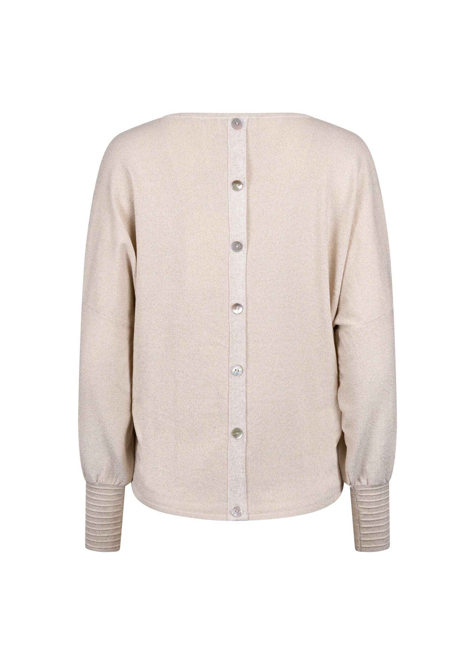 Nukus Nukus, Jorien Pullover Lurex, Sand, size: