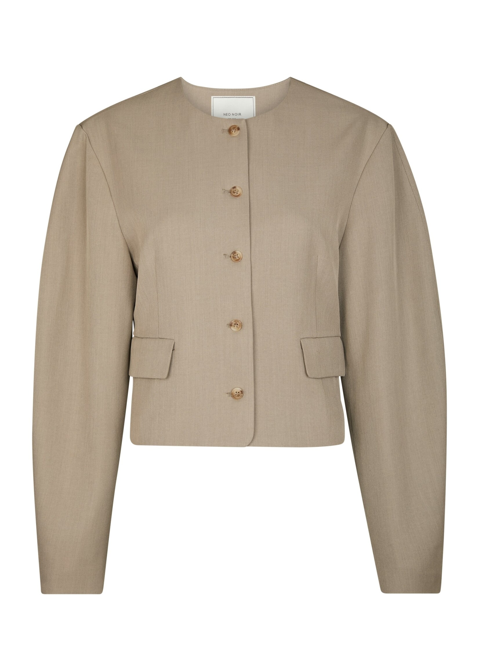 Neo Noir Neo Noir, Aranti Structure Curve Jacket, Warm grey, Size